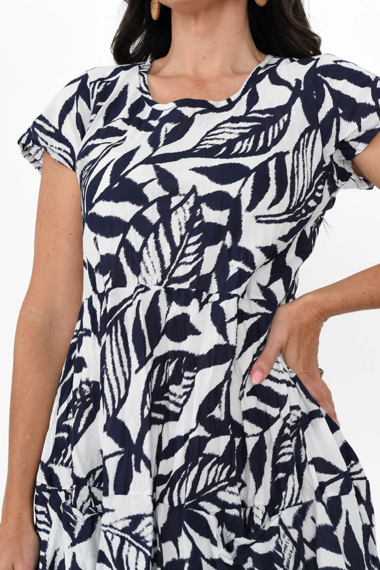 Hayman Navy Floral Cotton Dress