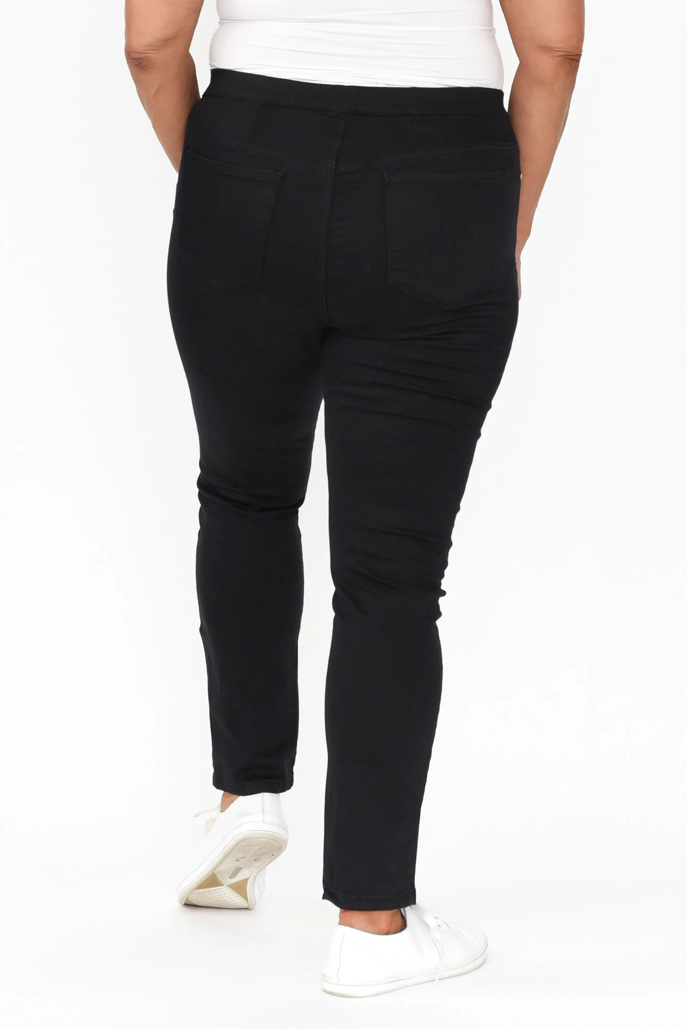 Zadie Distressed Black Stretch Jeans