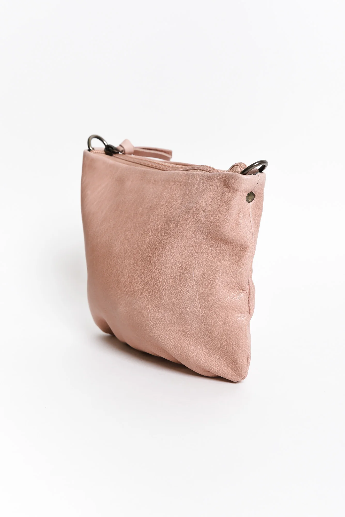 Leena Pink Leather Crossbody Bag