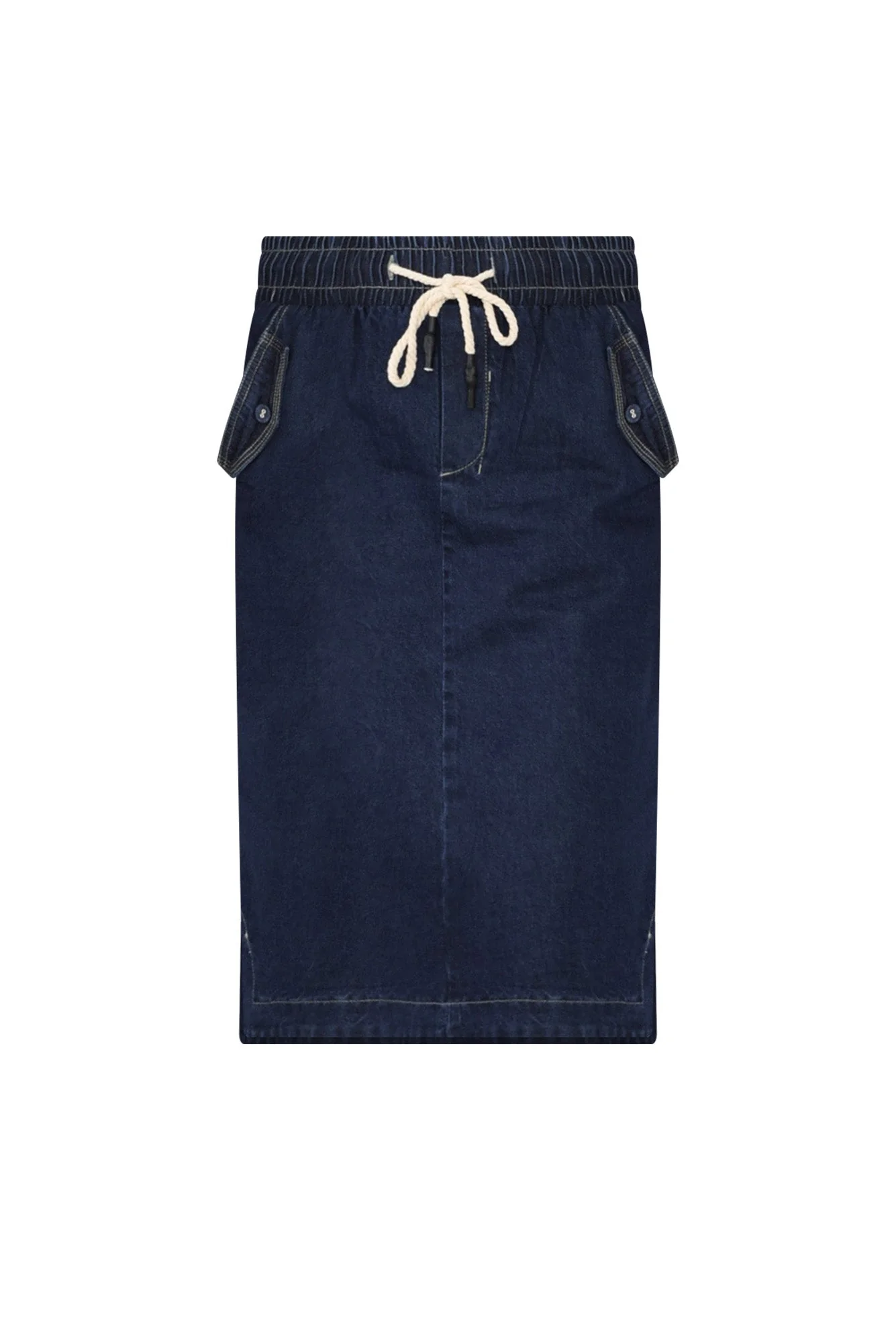 Desiree Blue Denim Pocket Skirt