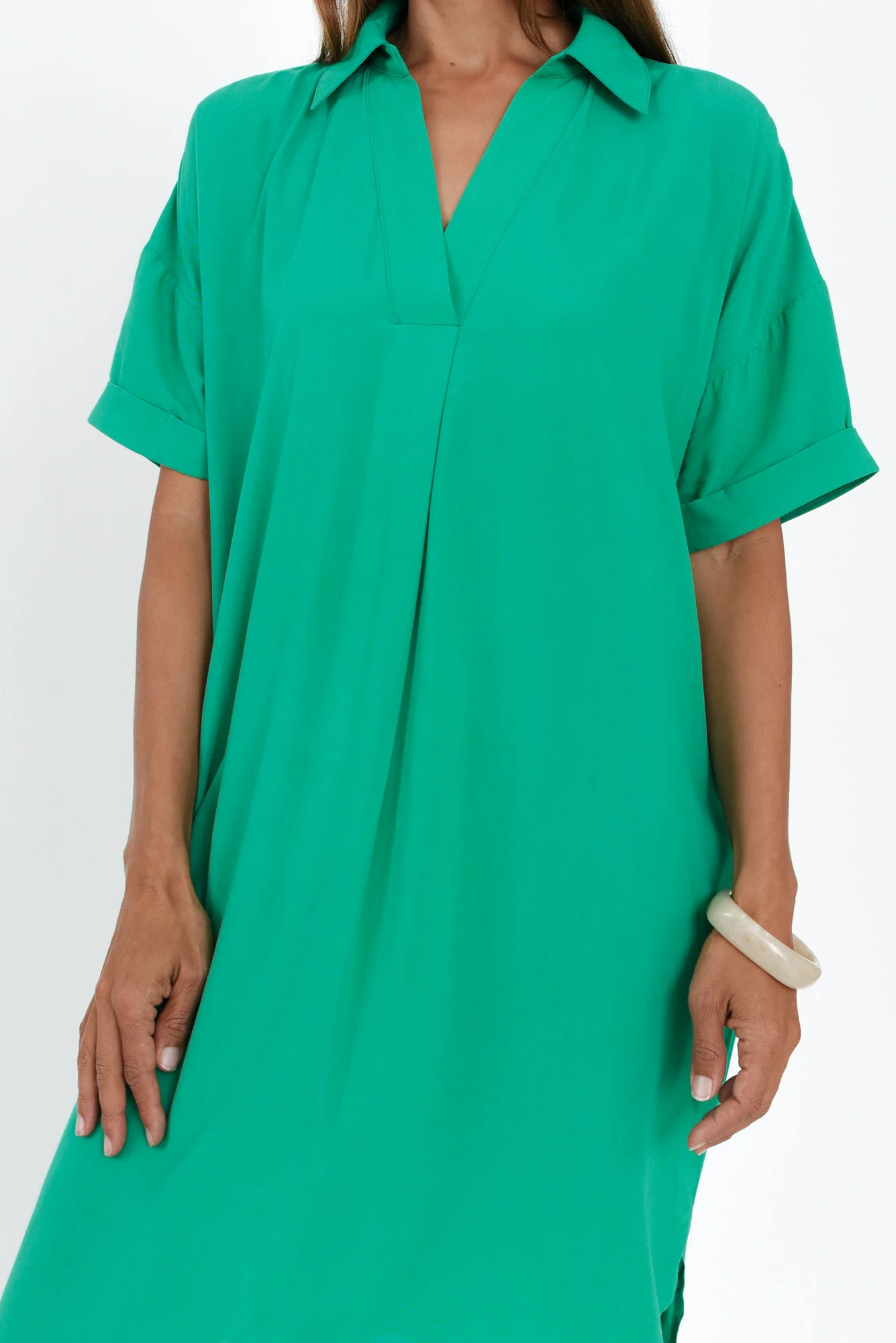 Kazi Emerald Shirt Dress