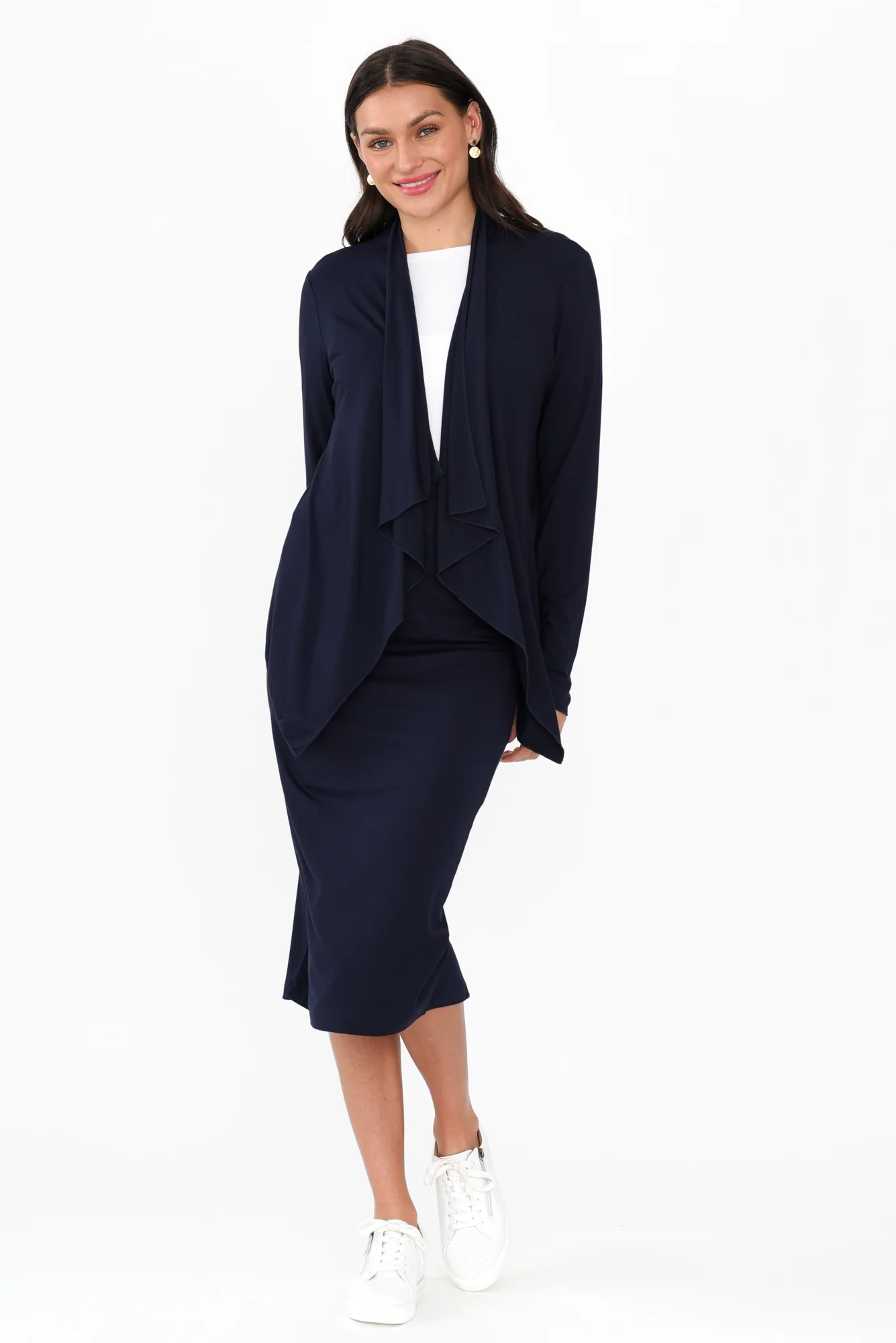 Joni Navy Bamboo Cardigan