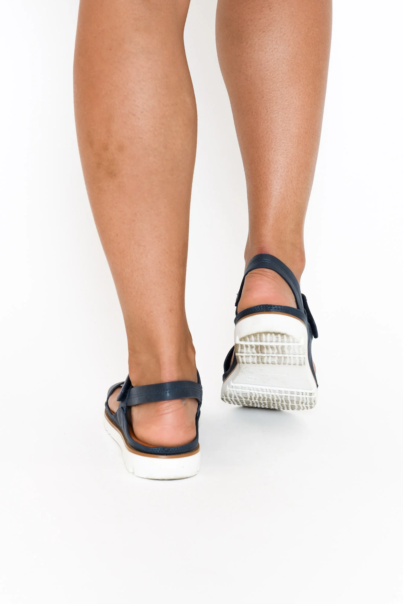 Ashli Navy Strappy Sandal