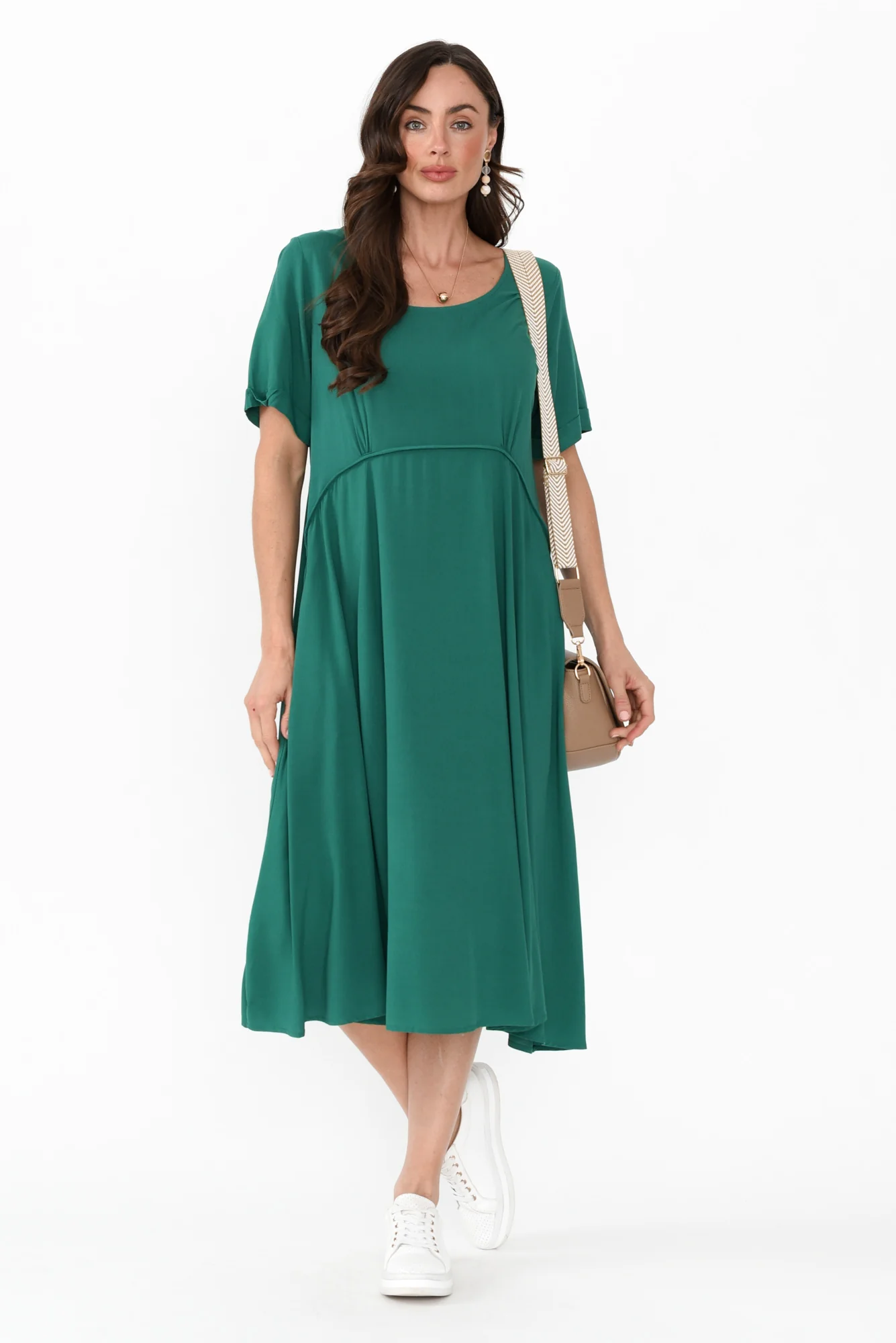 Zaelia Emerald Crescent Dress
