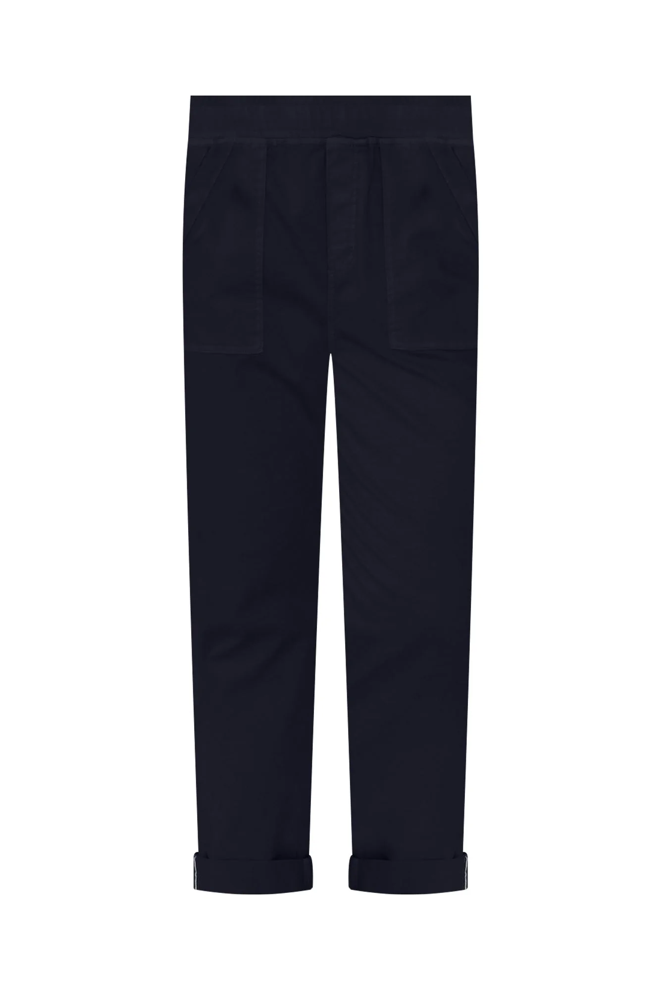 Isabella Navy Cotton Blend Pants