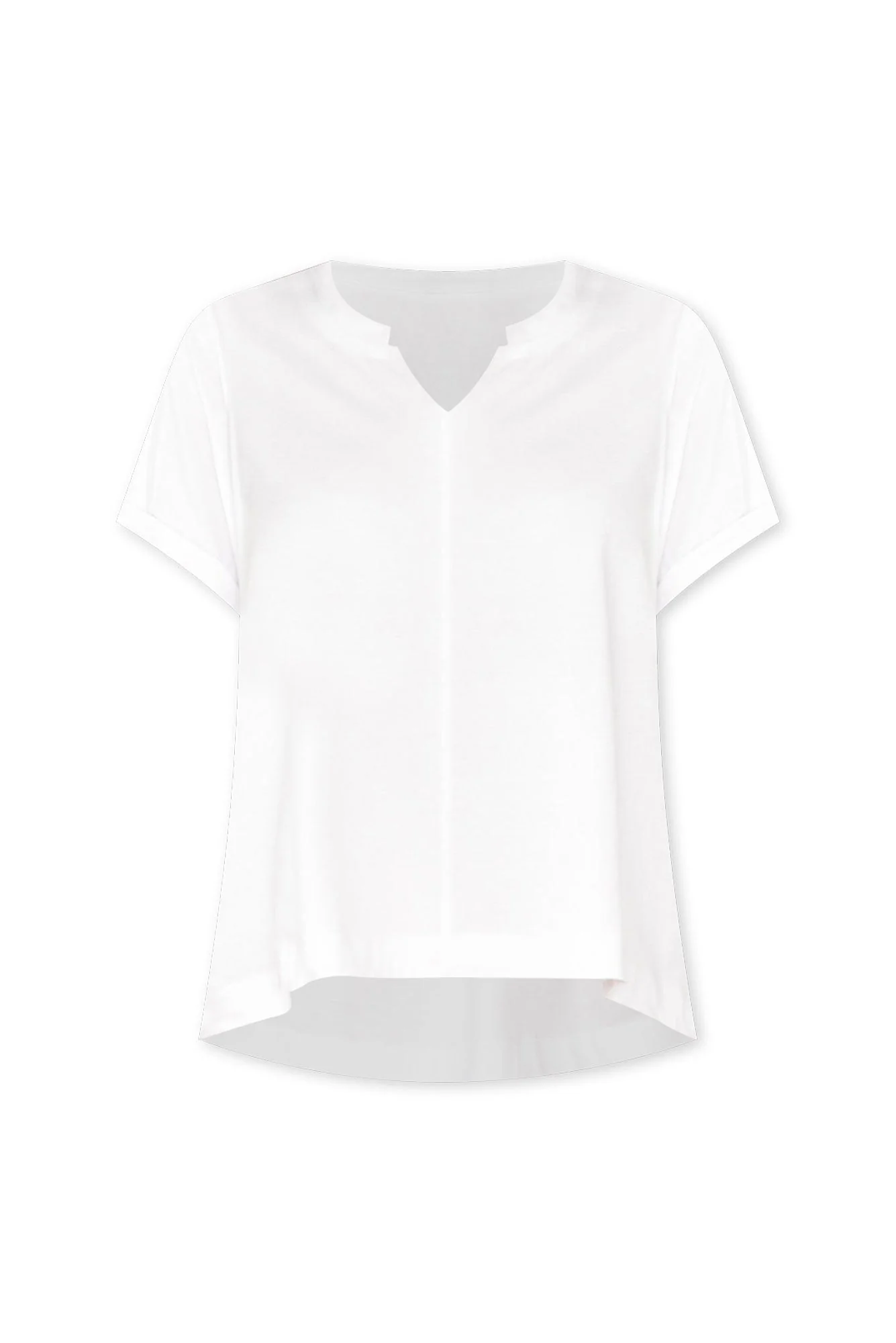 Anabeth White Cotton Swing Top