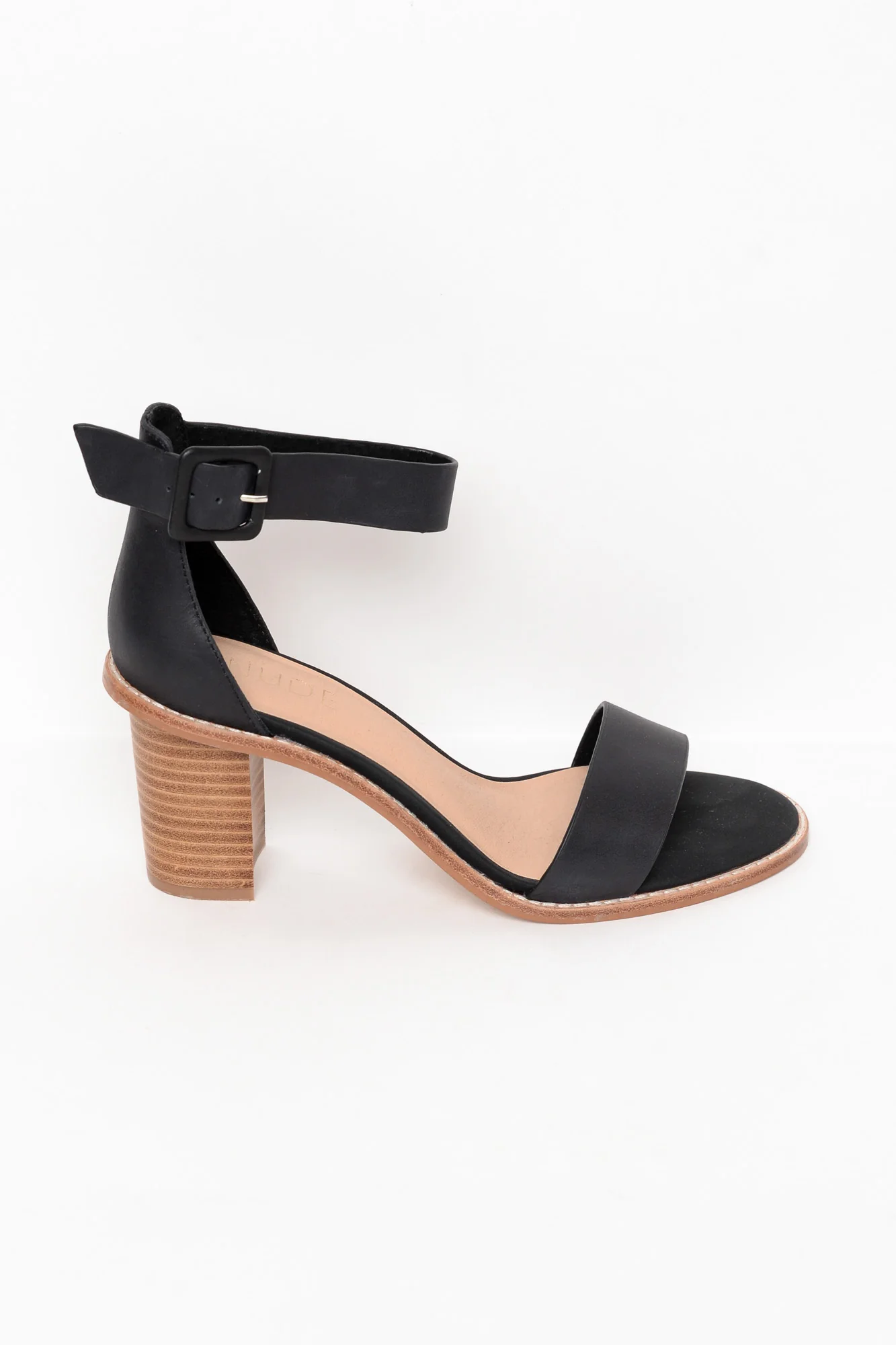 Grady Black Leather High Heel