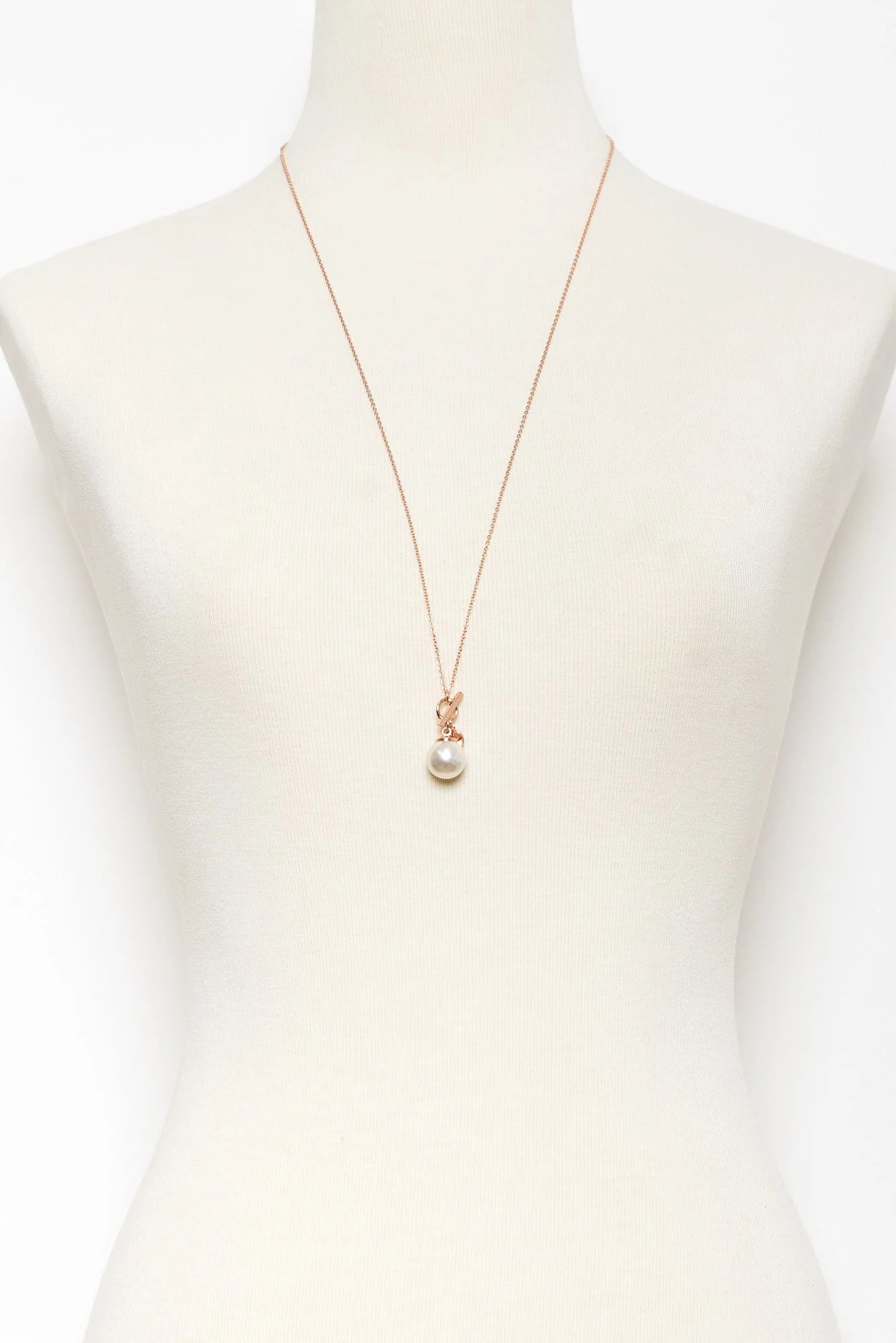 Kora Rose Gold Pearl Necklace