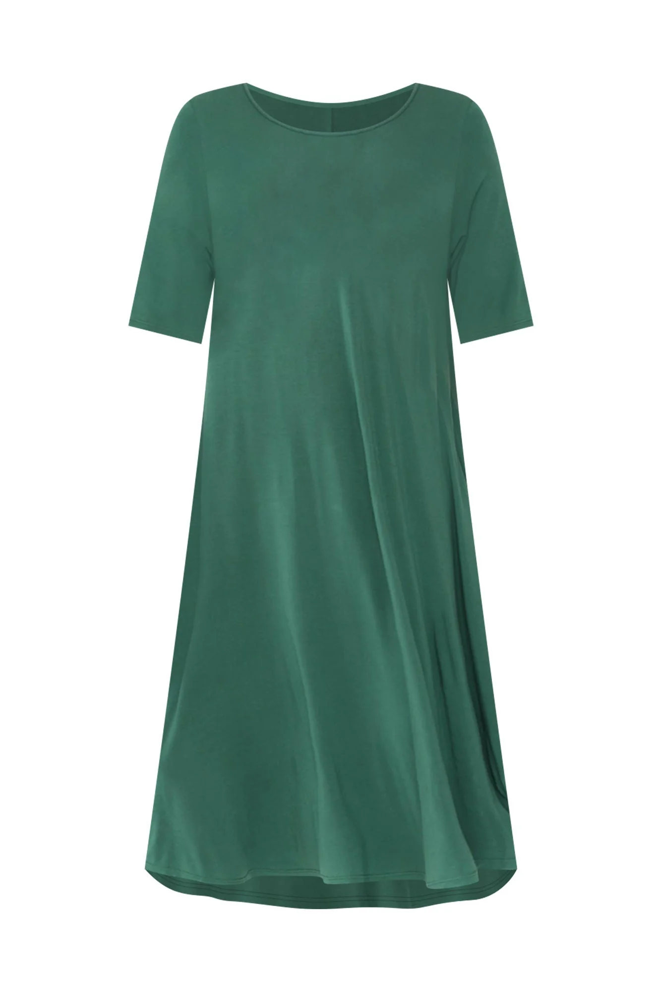 Emerald Micro Modal Tri Drape Dress