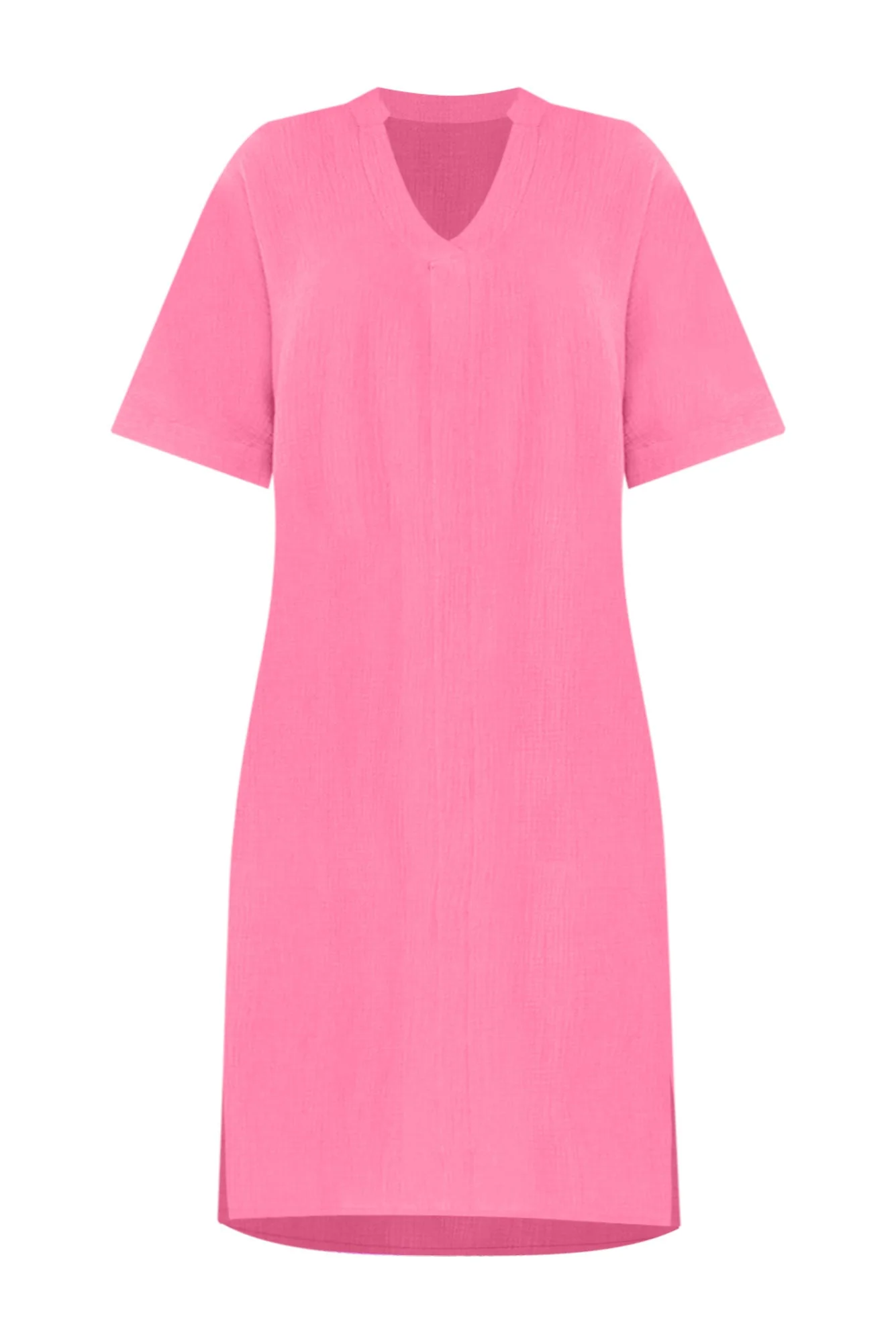 Juniper Pink Cotton Cheesecloth Dress