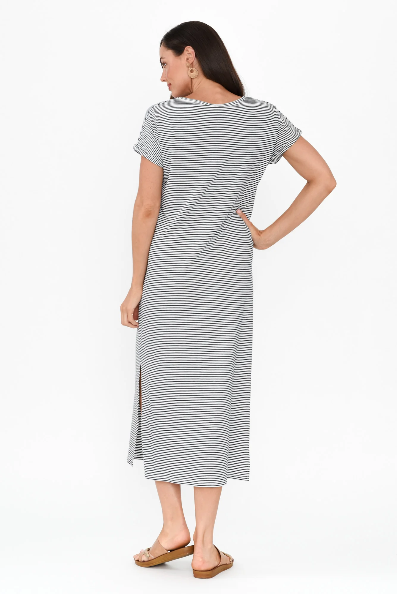 Elsie Nautical Stripe Bamboo Dress