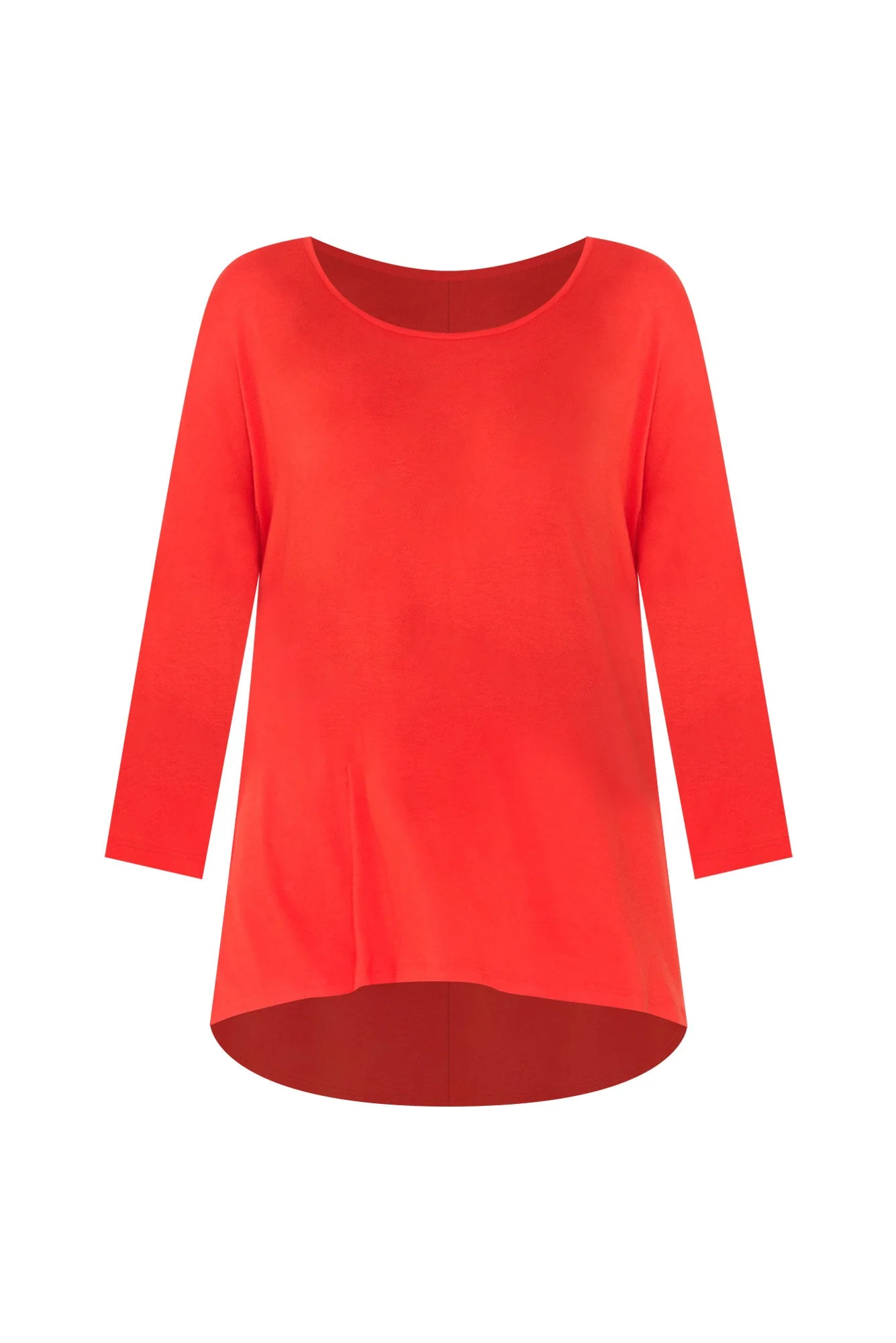 Red Milan 3/4 Sleeve Top