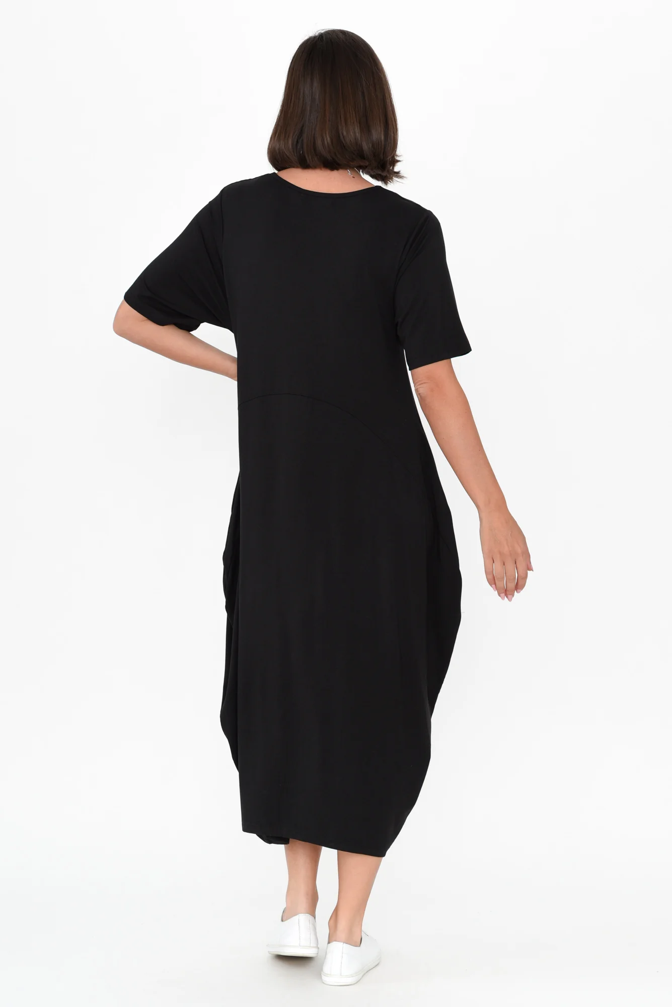 Samiya Black Bamboo Dress