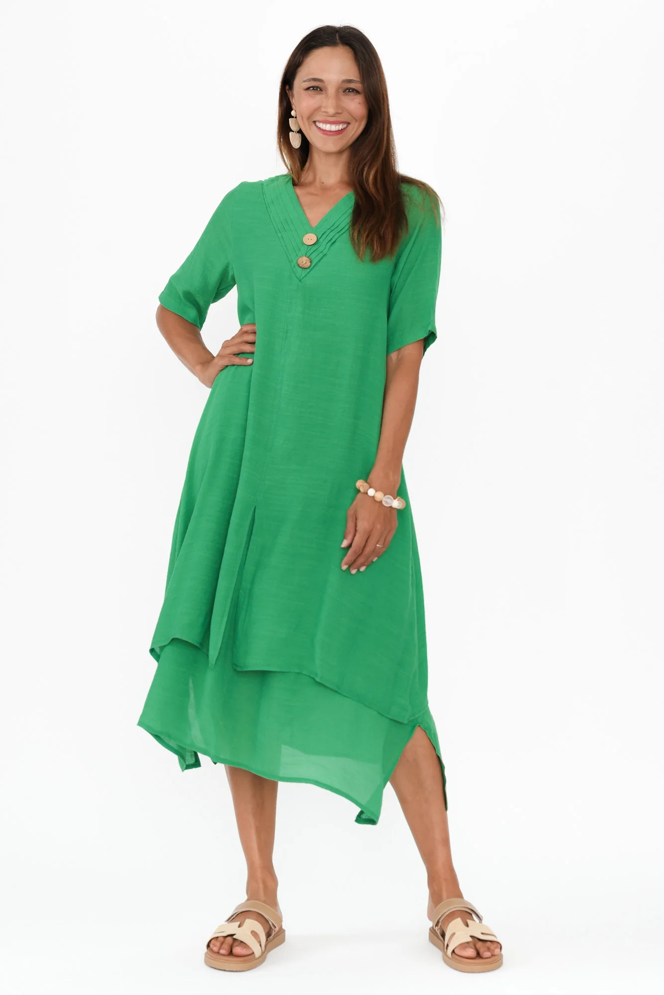 Nala Green Layers Dress