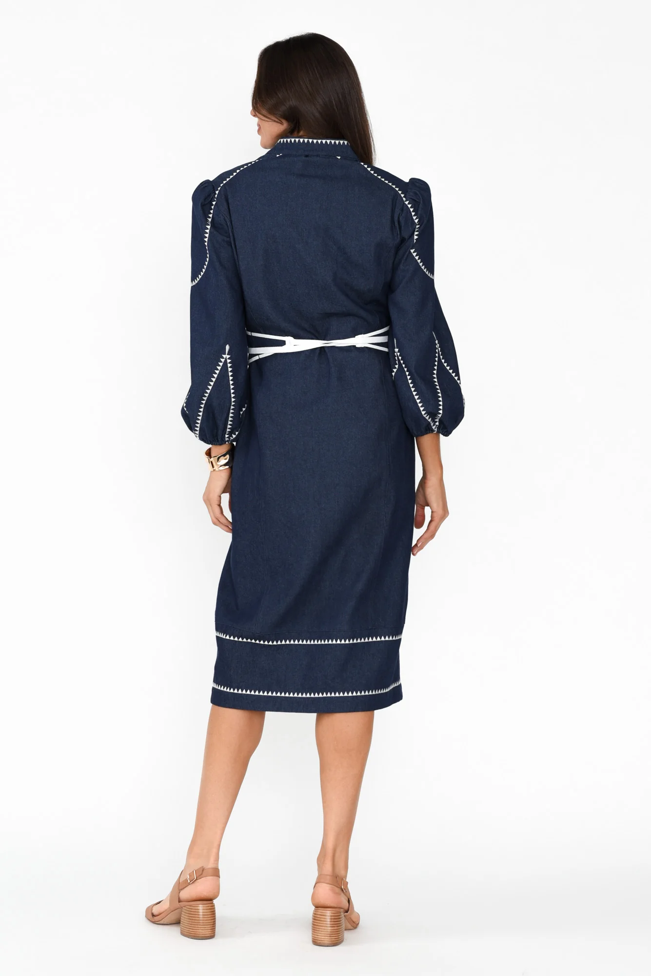 Swanson Dark Denim Cotton Dress