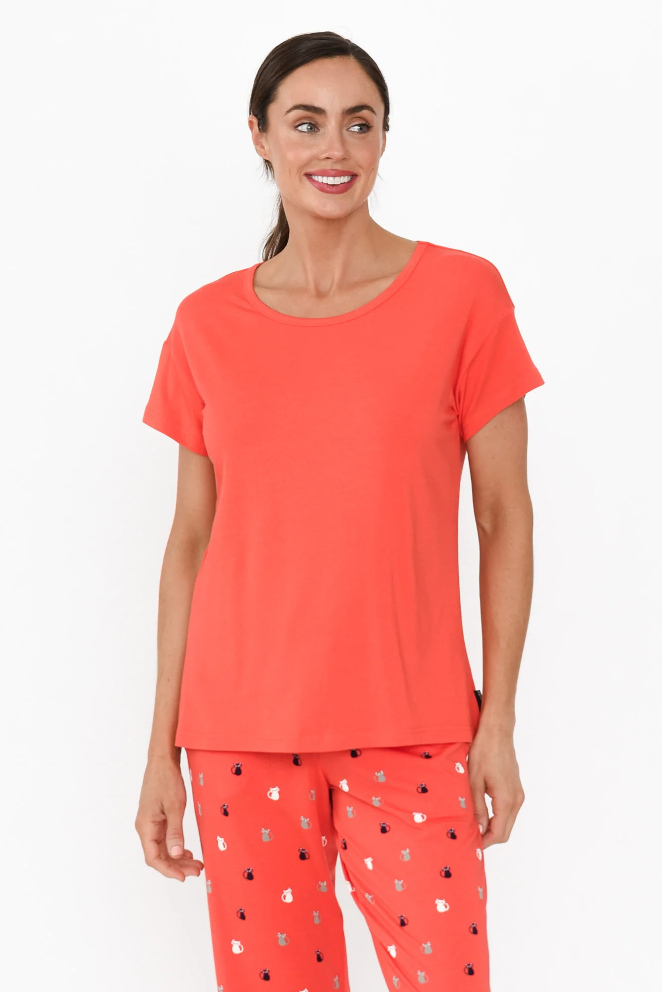 Baku Coral Bamboo Sleep Tee