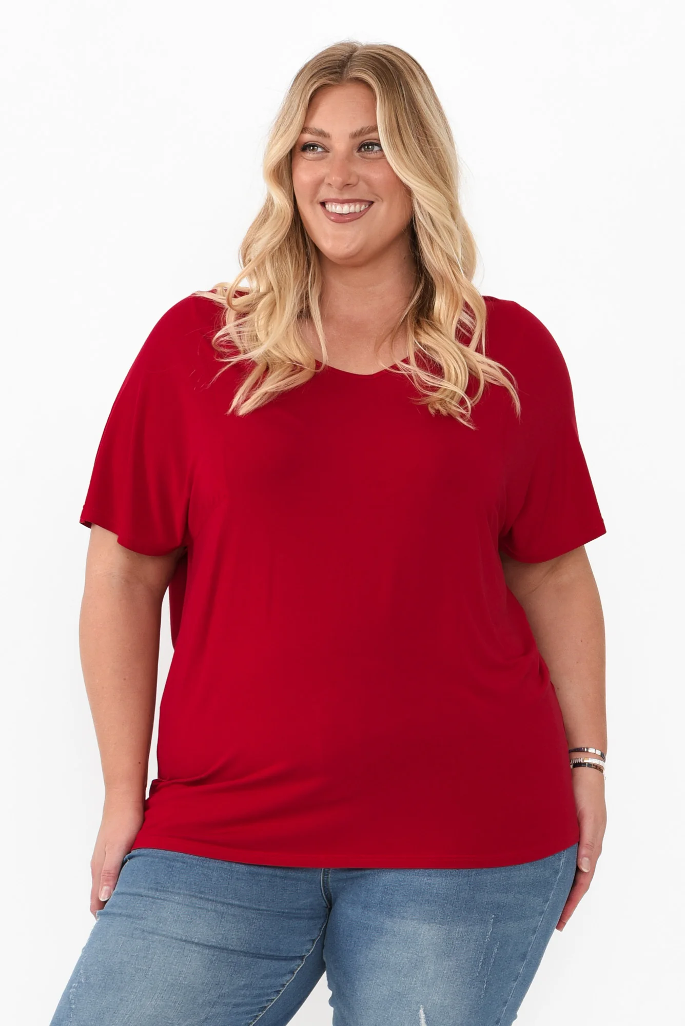 Ivy Red Micro Modal Swing Tee