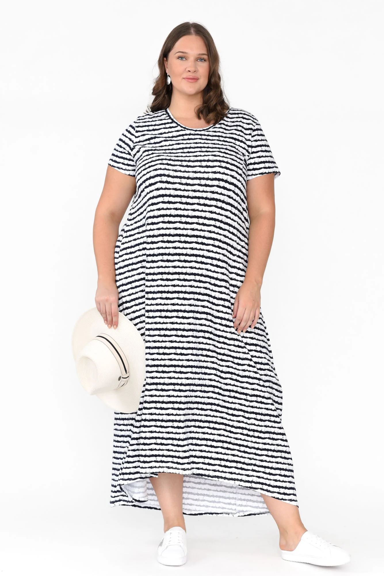 Patrick Navy Stripe Cotton Pocket Dress