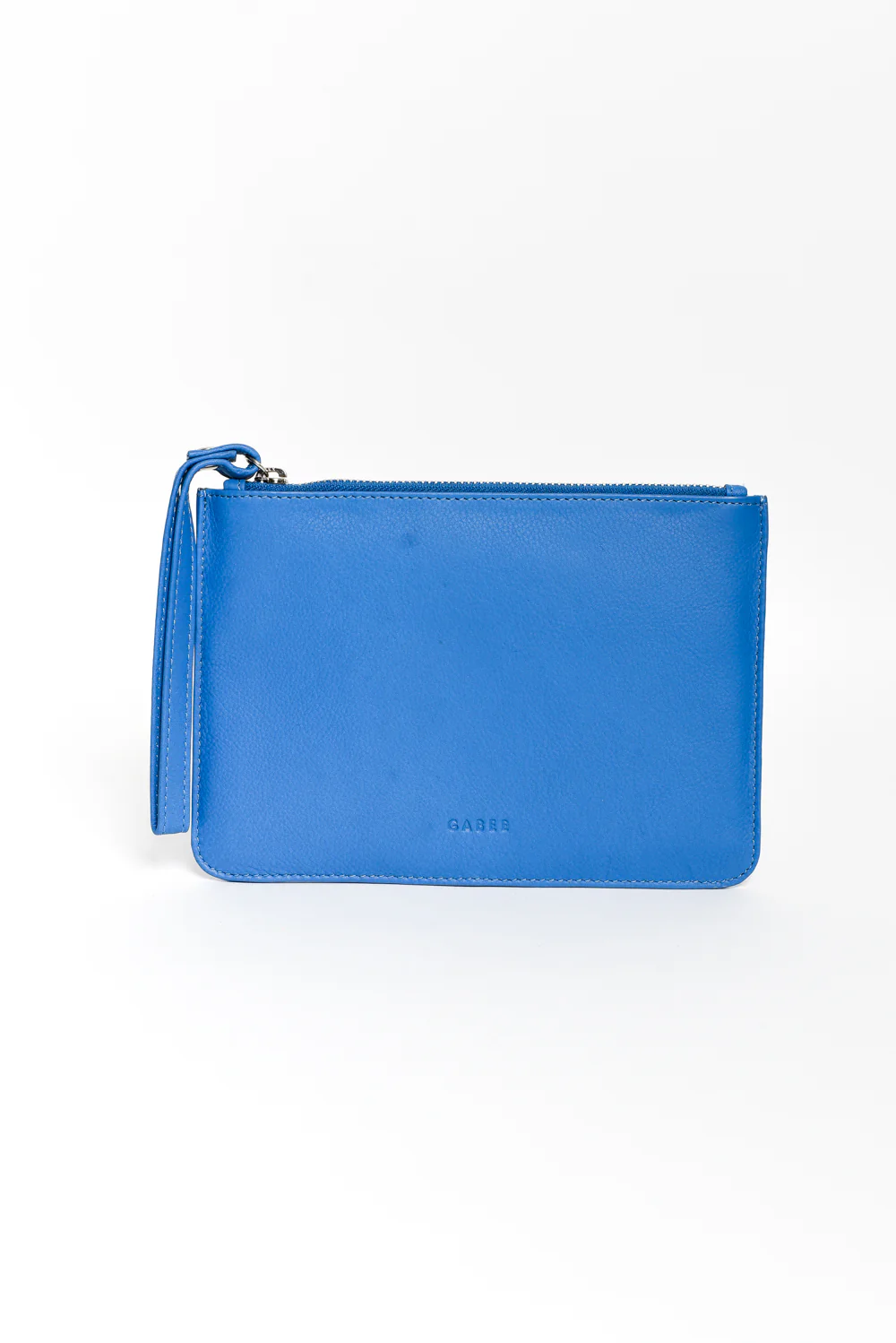 Queens Azure Blue Leather Clutch