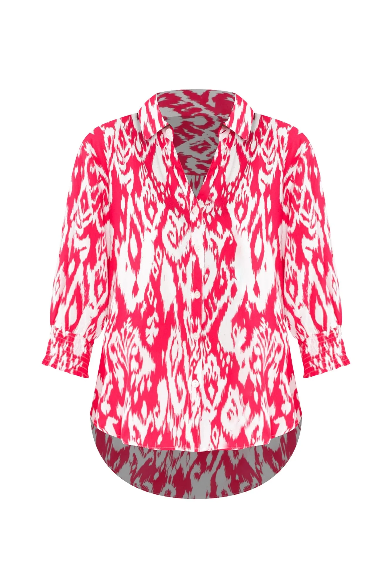 Jemima Pink Ikat Shirt