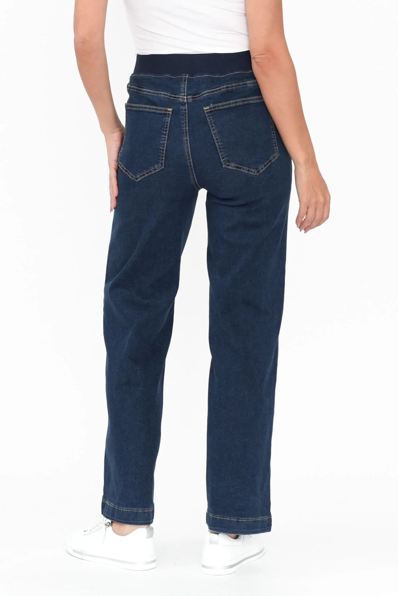 Maddy Dark Blue Wide Leg Jeans