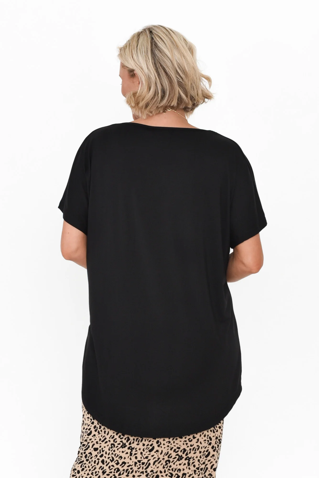 Danya Black Bamboo Top