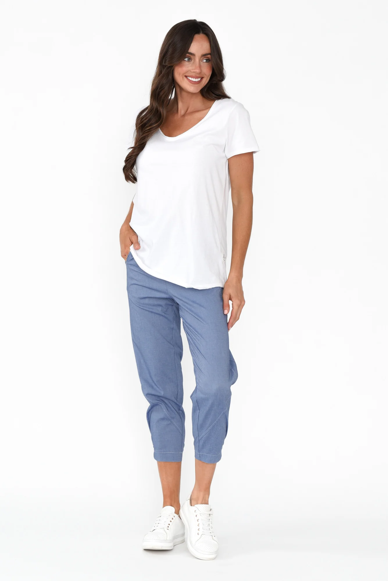 Cosita Blue Cropped Pants