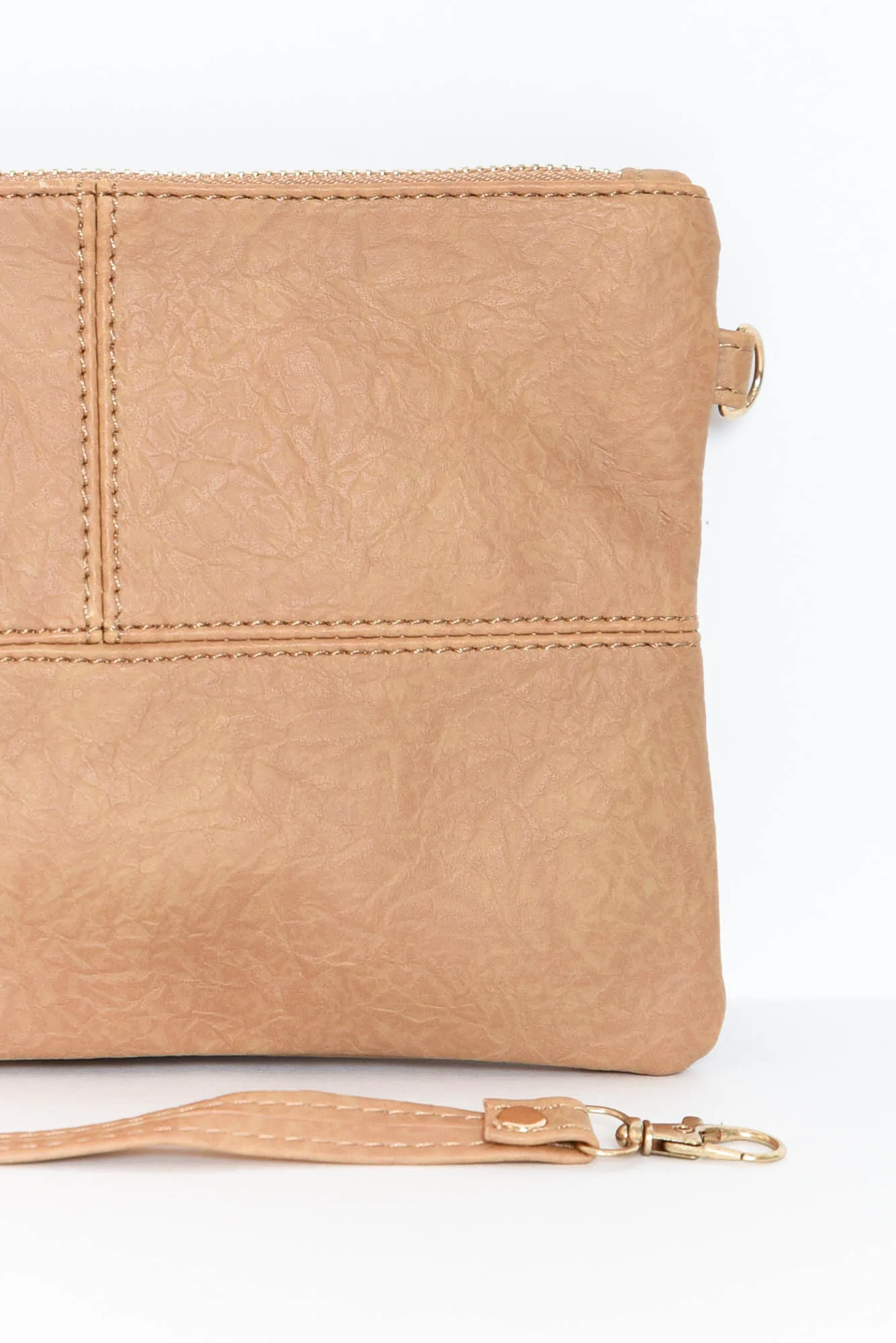 Brynn Camel Tassel Crossbody Bag