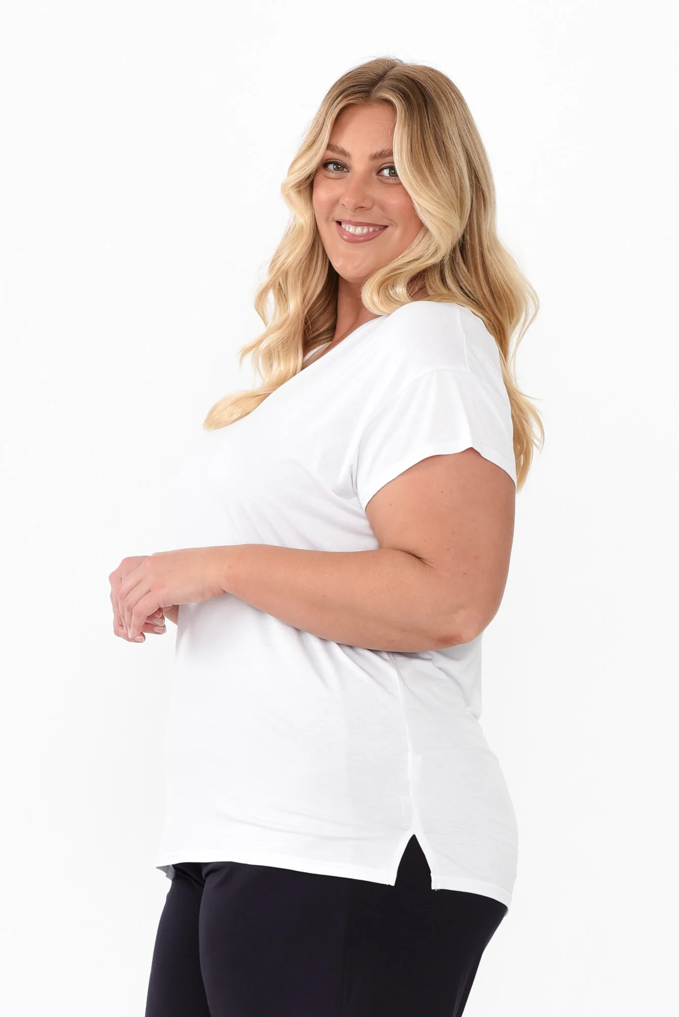 Jenkins White Modal Tee