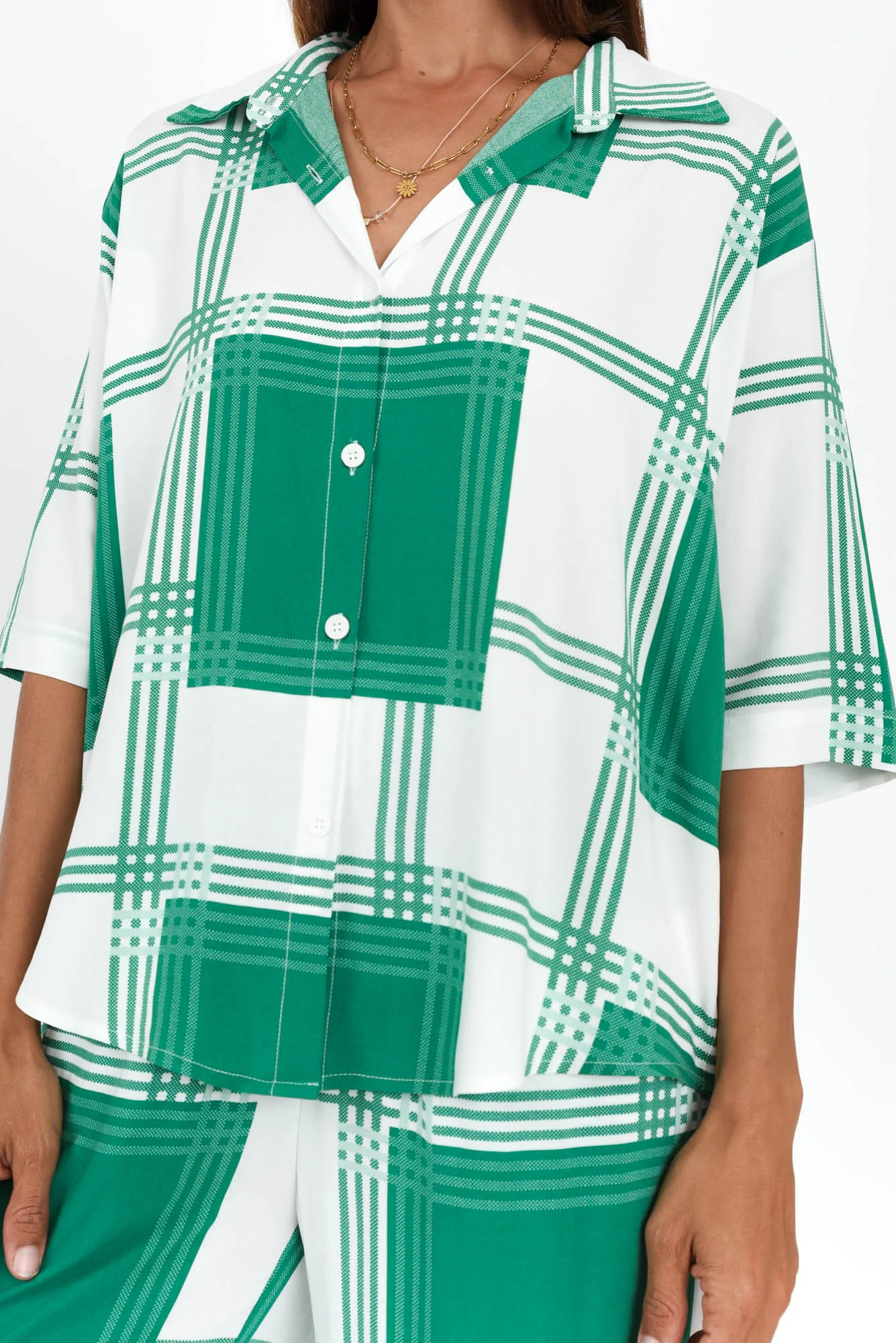 Lexie Green Check Shirt