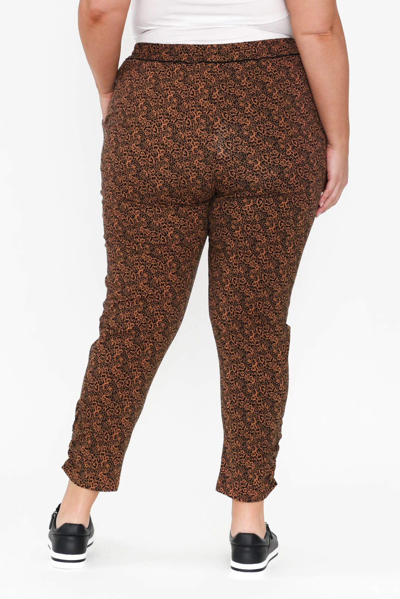 Jordan Rust Abstract Drawstring Pants