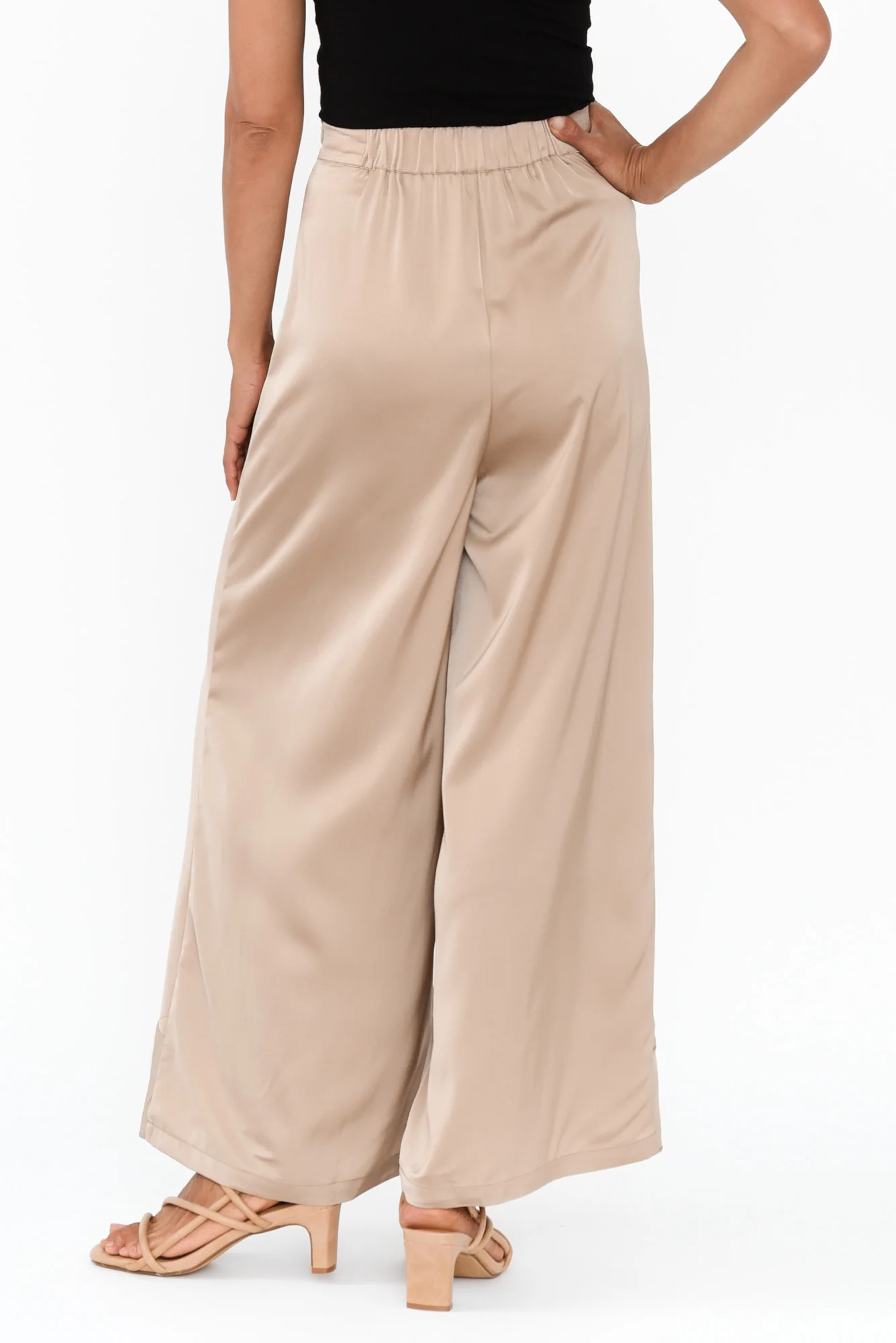 Dancer Taupe Ruffle Pants