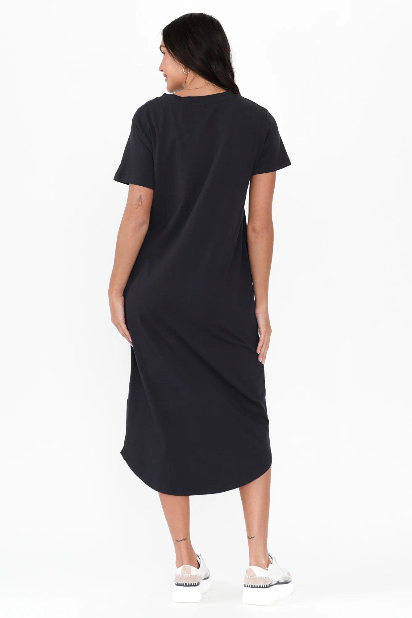 Ottawa Navy Cotton Tee Dress