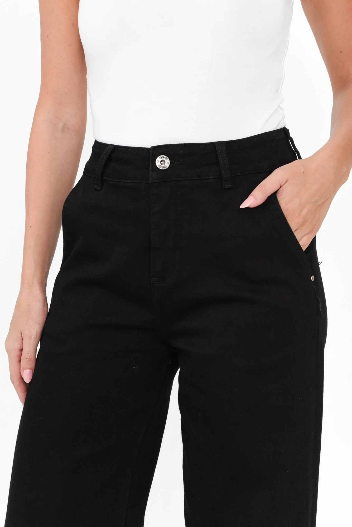Izzy Black Wide Leg Jeans
