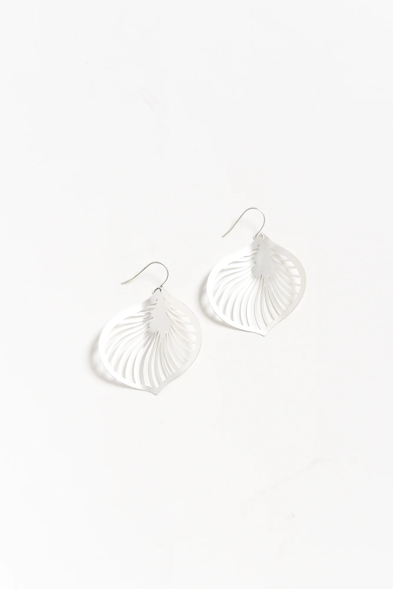 Lily Silver Leaf Earrings