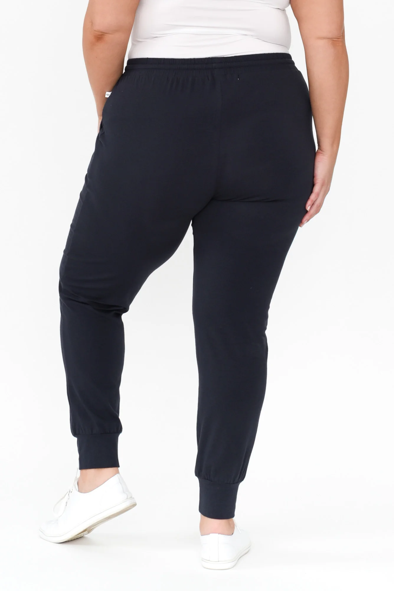 Navy Cotton Everyday Tie Pants