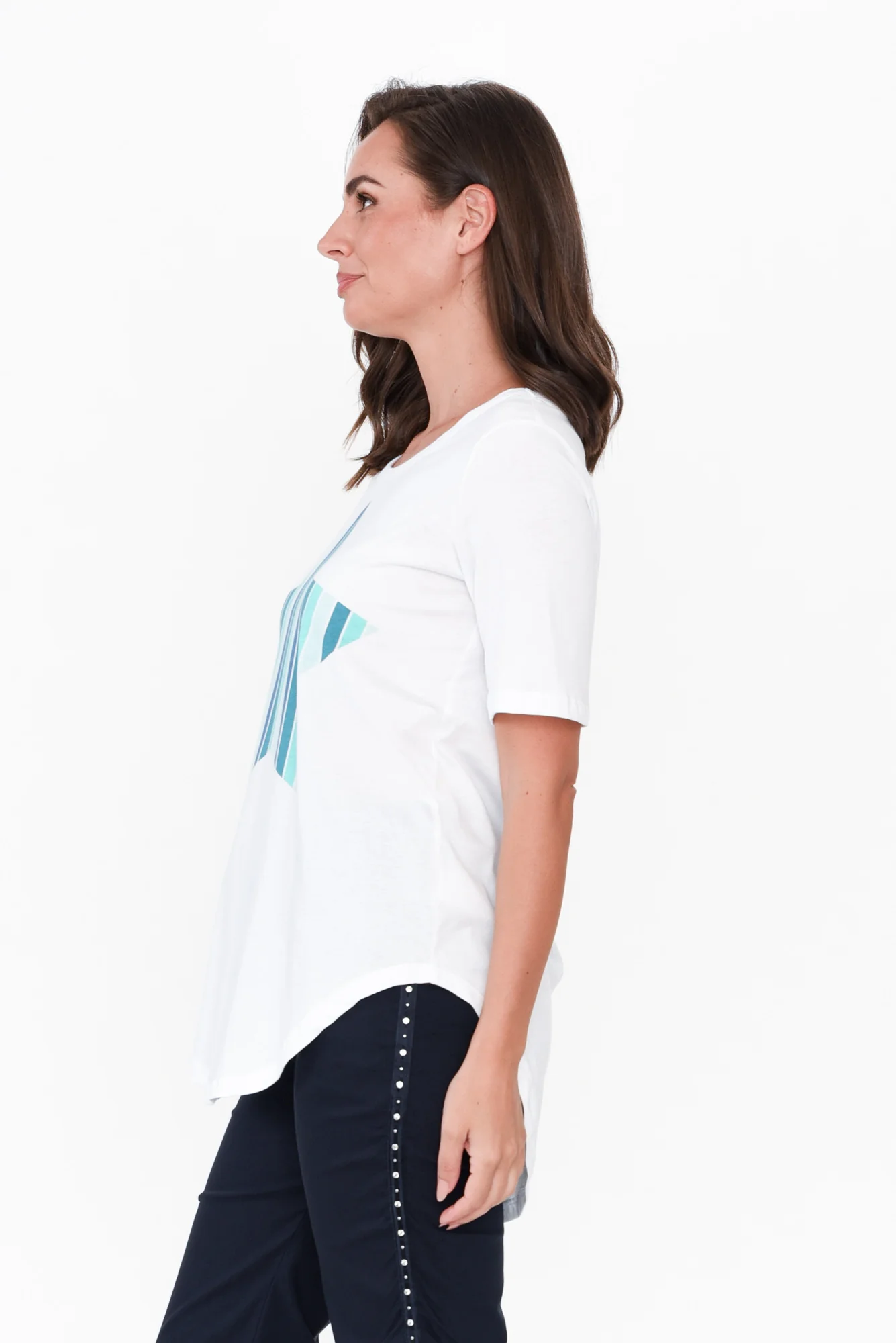 Ariana Blue Star Cotton Tee