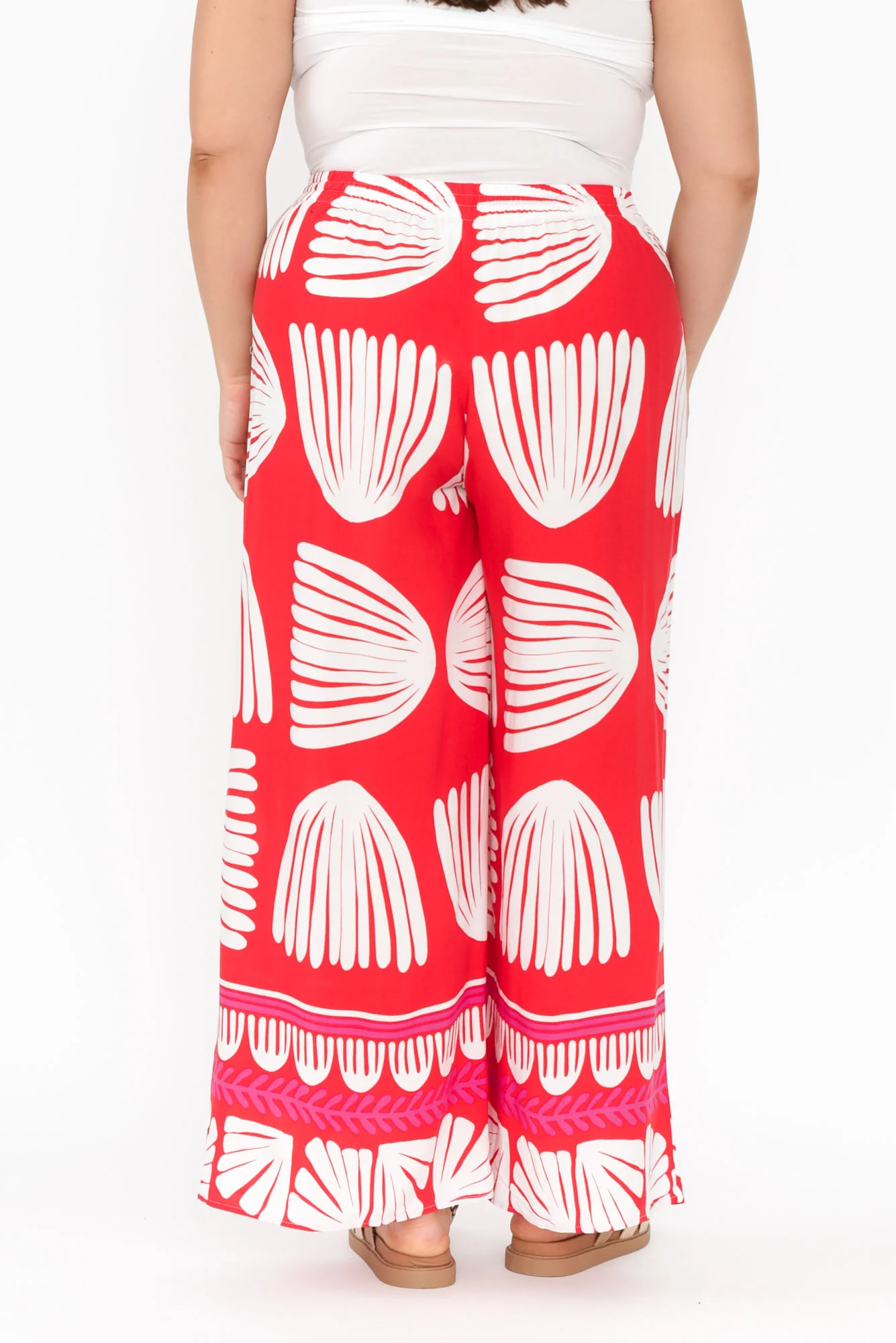 Olinda Red Shell Drawstring Pants