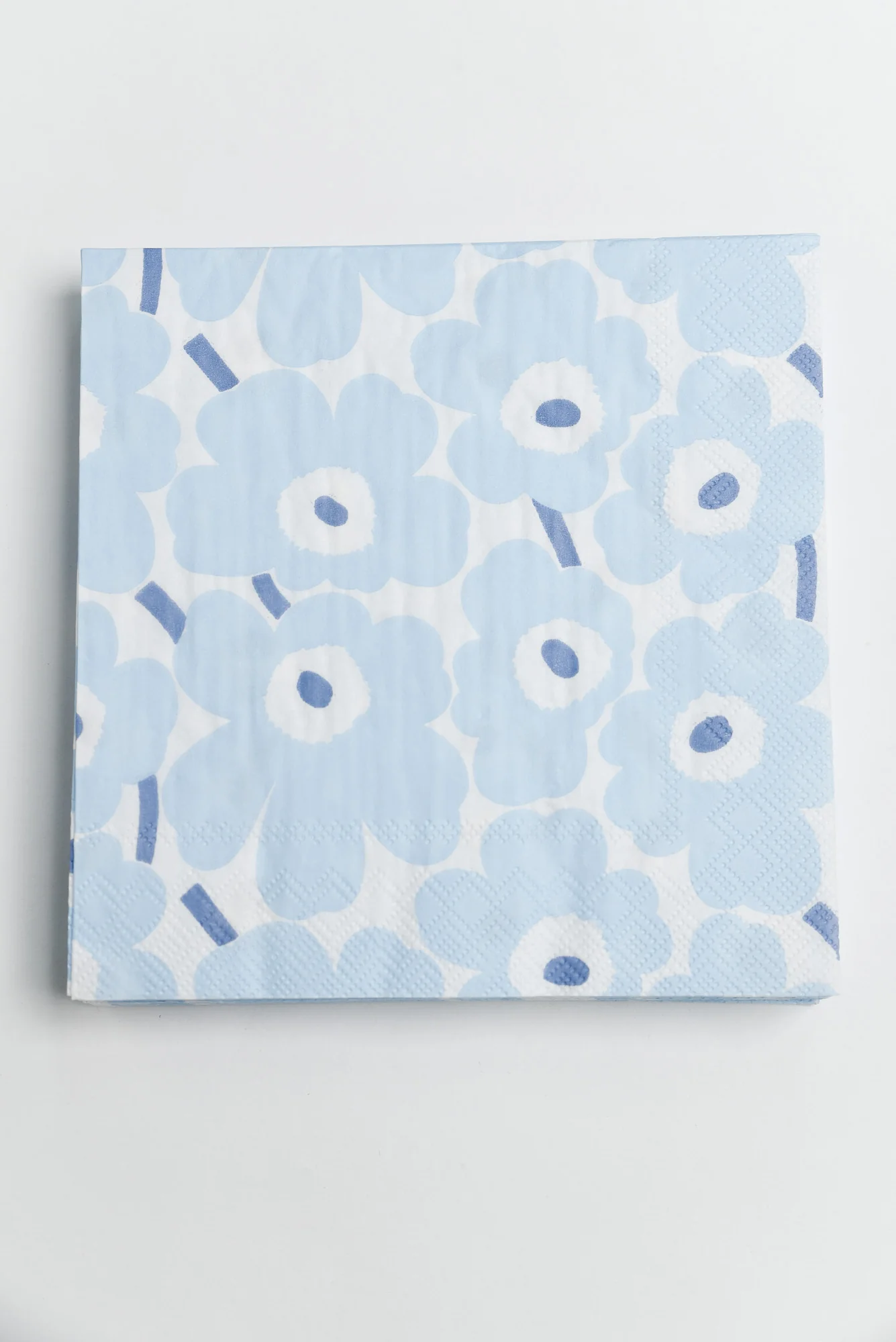 Mini Unikko Light Blue Flower Napkins