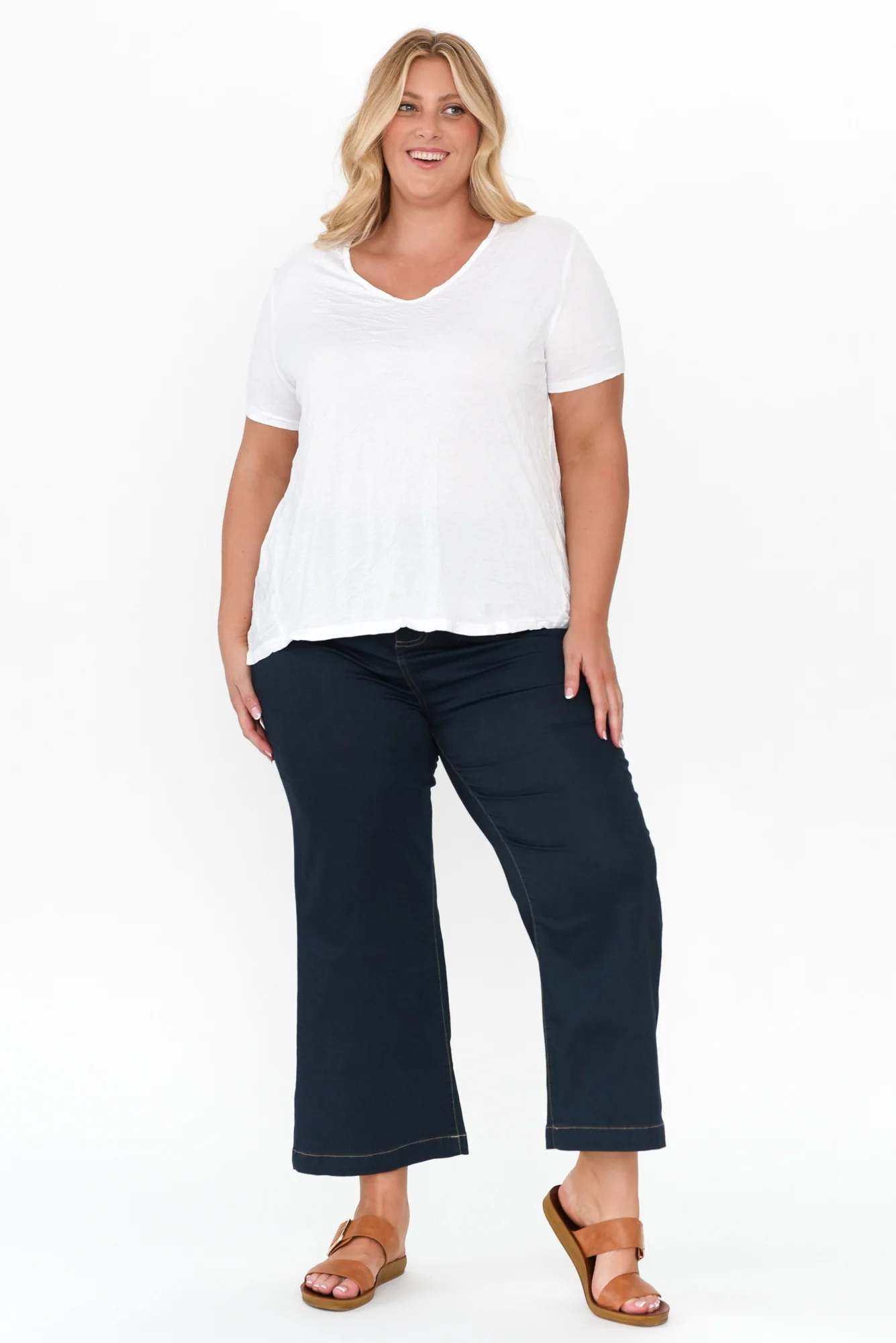 Winnie Dark Denim Wide Leg Jeans