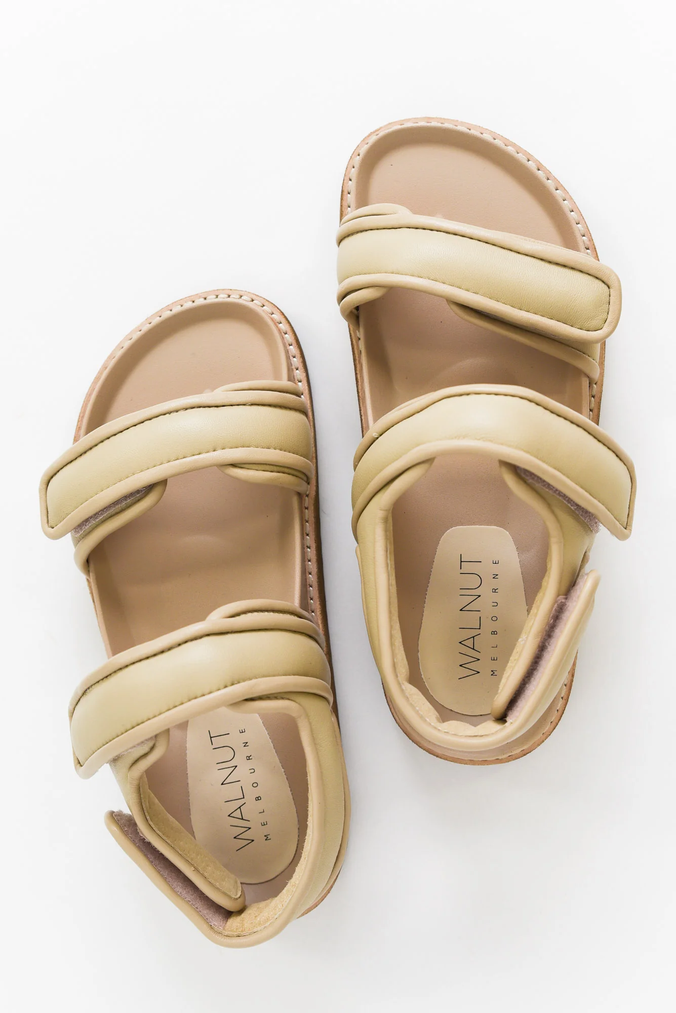 Peta Beige Leather Strappy Sandal