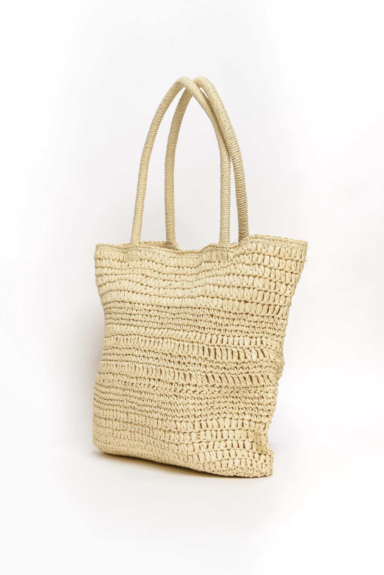 Katsia Natural Woven Straw Shoulder Bag