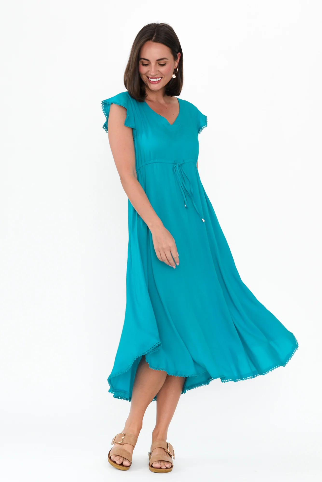 Libby Blue Midi Dress