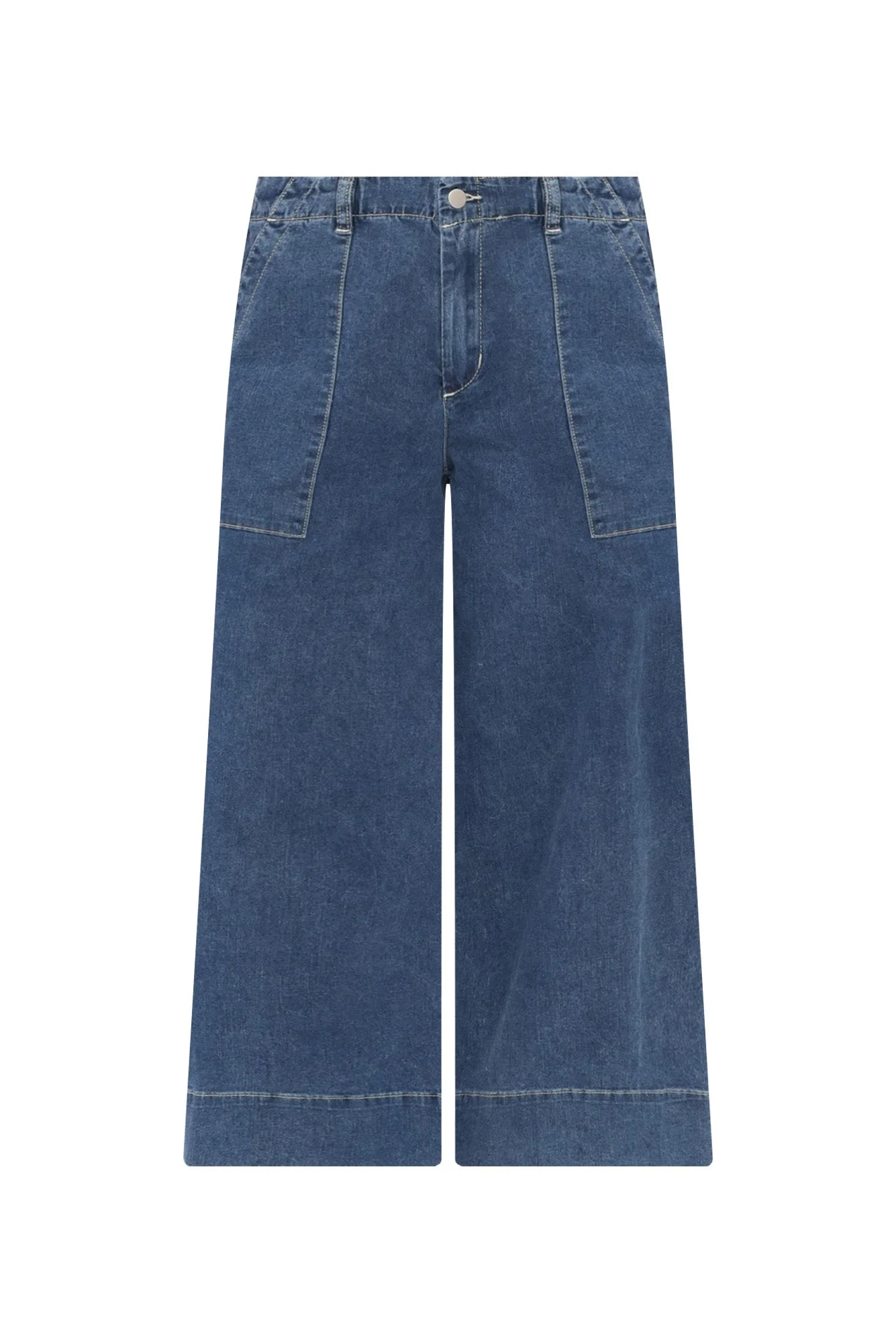 Narcisa Dark Blue Wide Leg Jeans