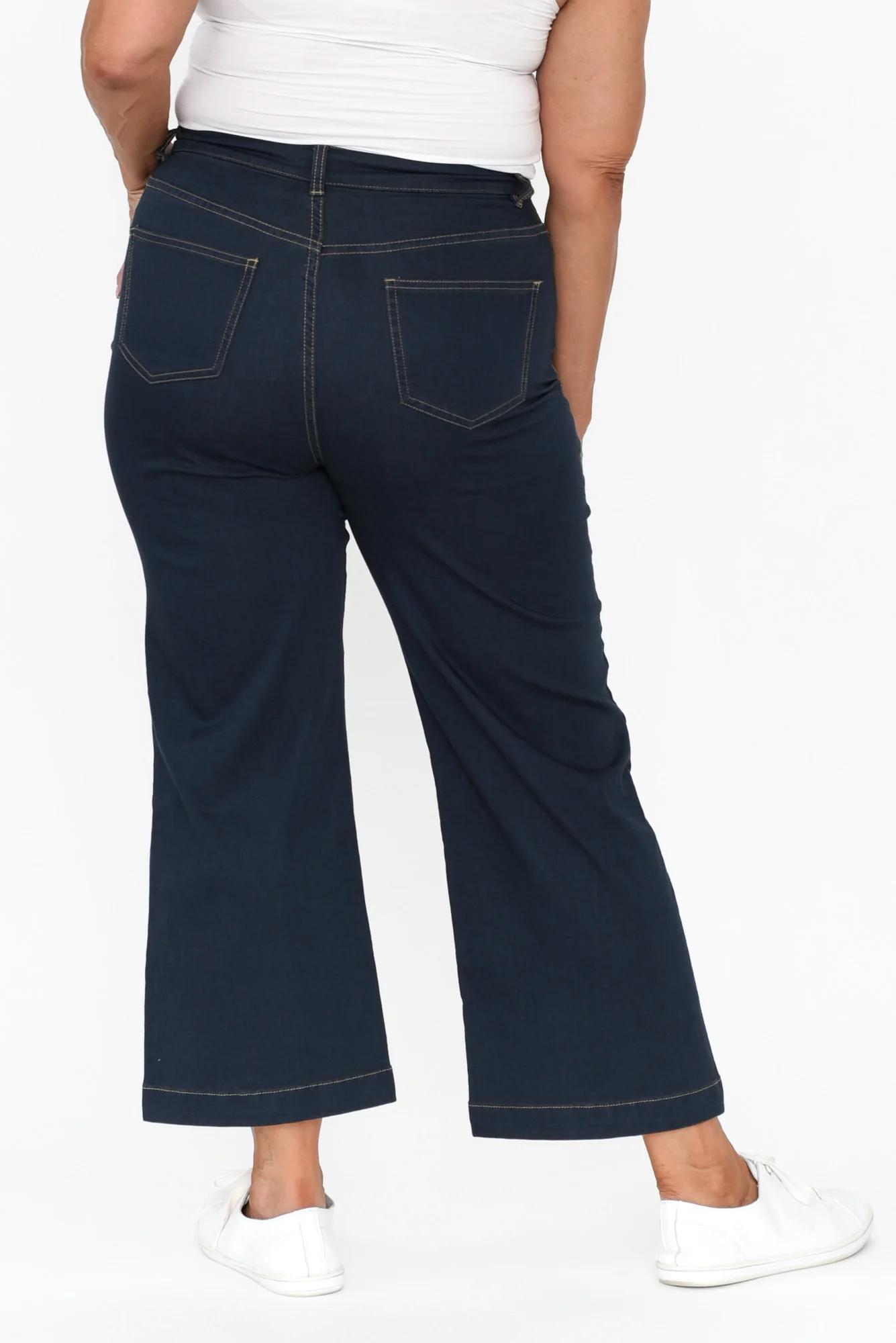Winnie Dark Denim Wide Leg Jeans