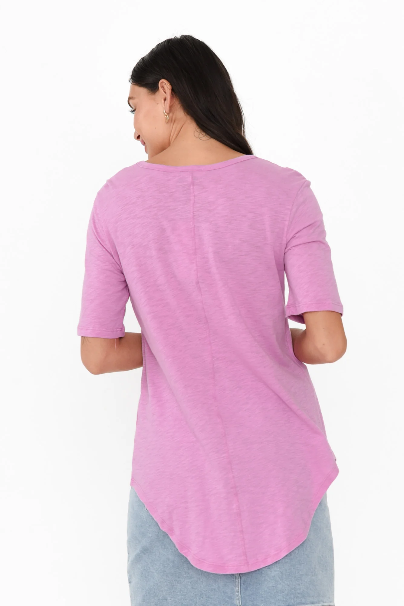 Ariana Candy Pink Cotton Tee