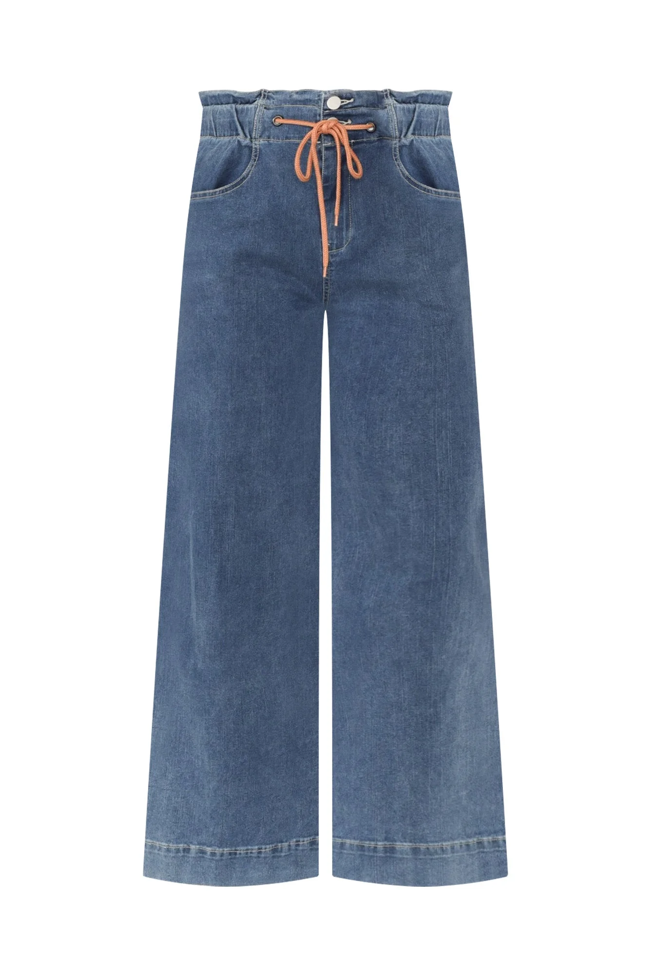 Halifax Dark Blue Denim Wide Leg Pants