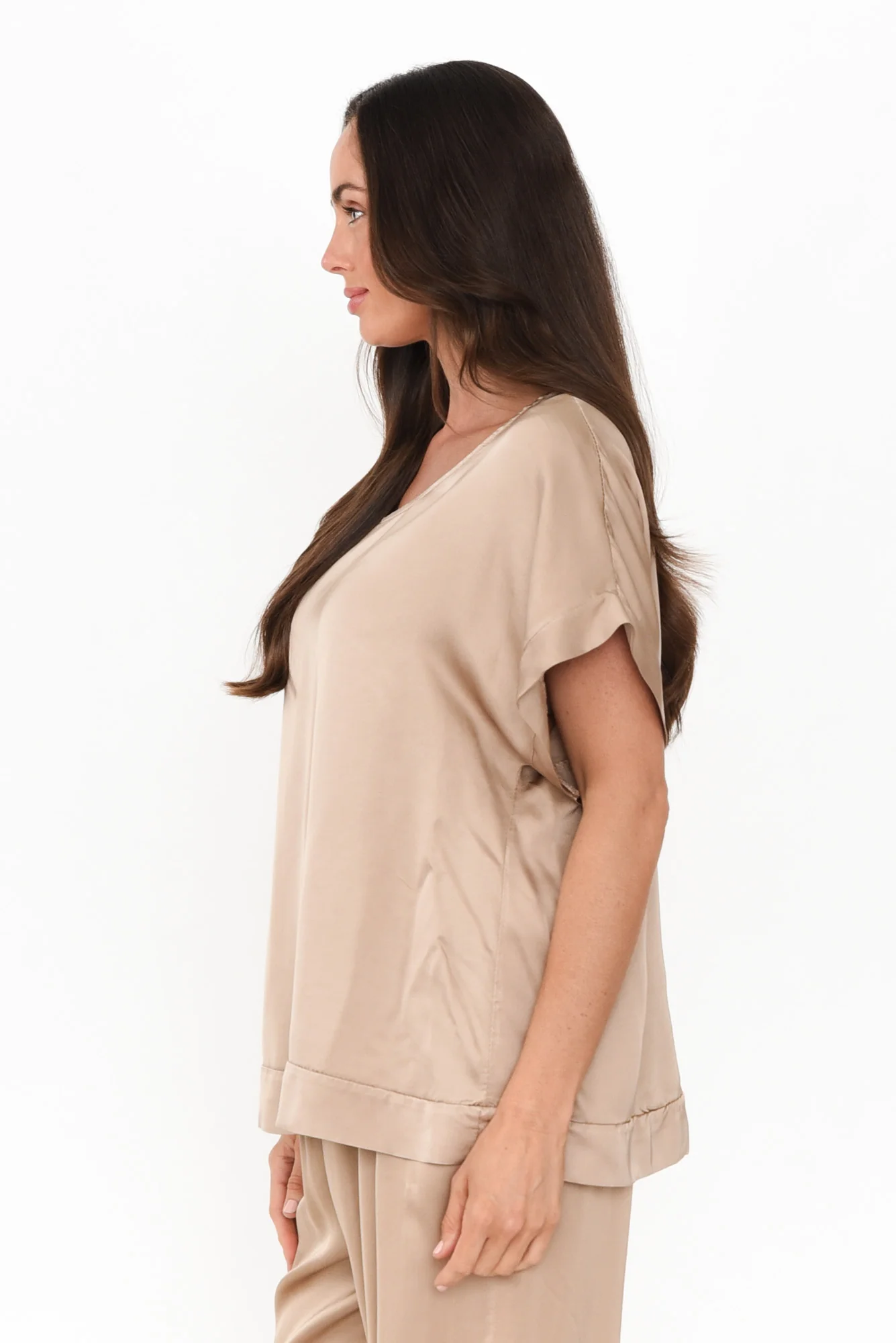 Selina Gold Scoop Neck Top
