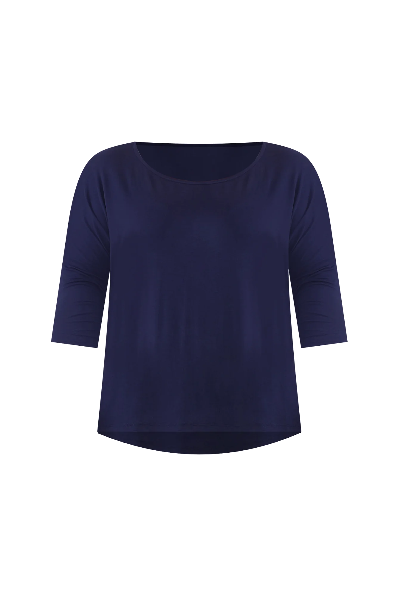Navy Milan 3/4 Sleeve Top