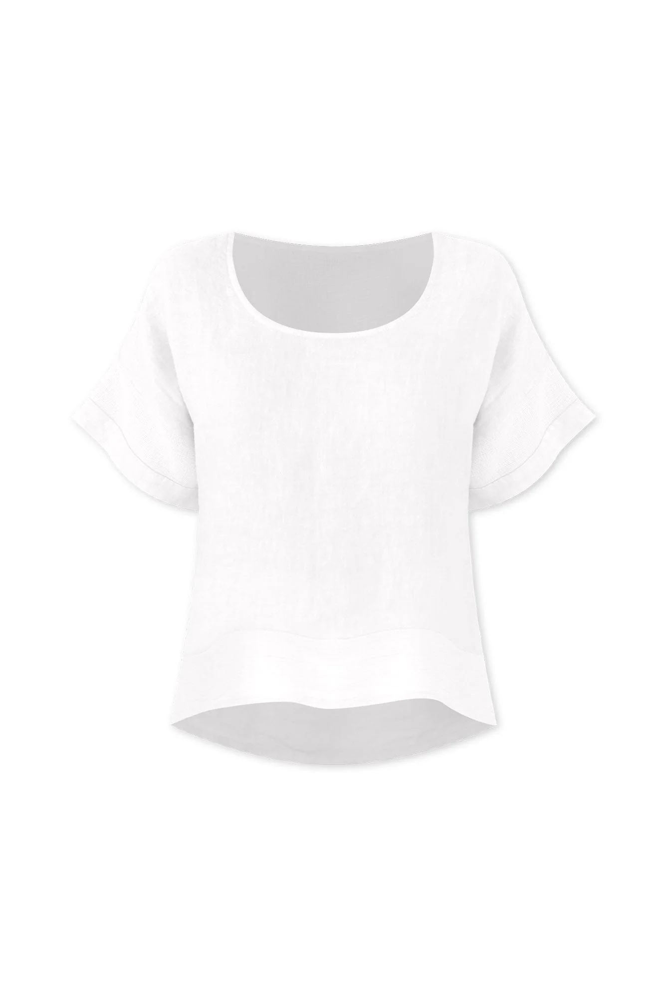 Kaya White Linen Top